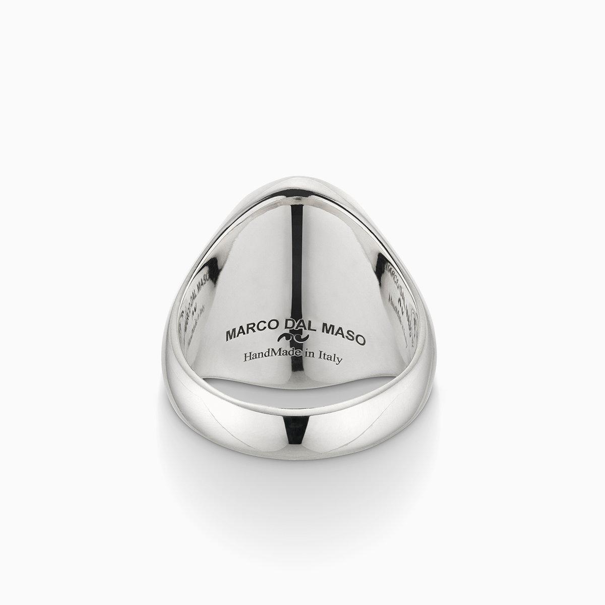MONETA Valerio Belli Oxidized & Polished Silver Signet Ring