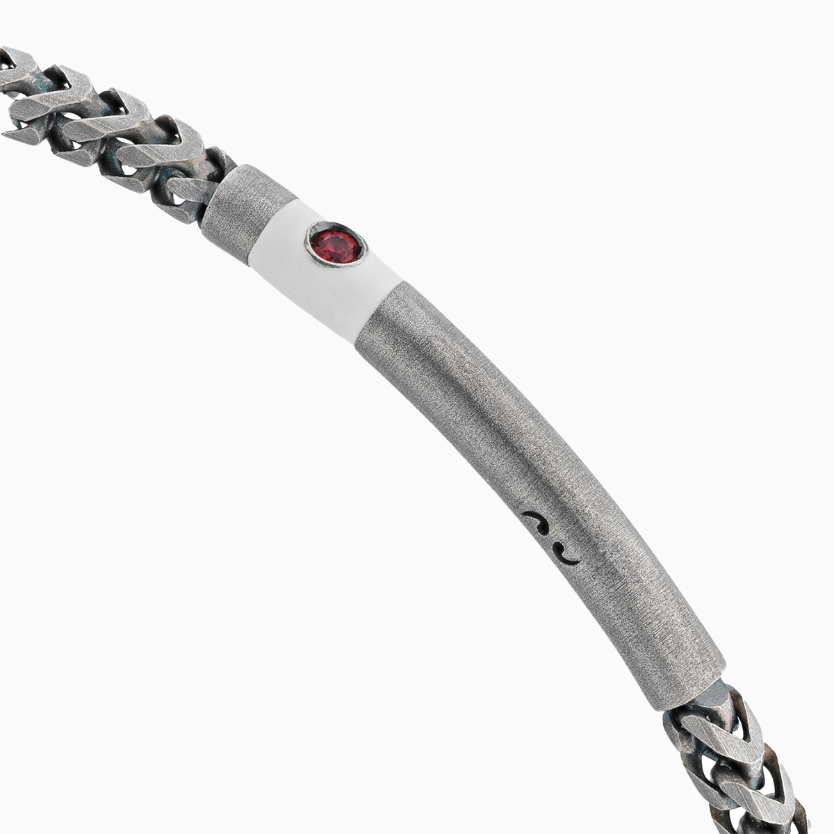 Ulysses Chevron Chain and Enamel Bracelet