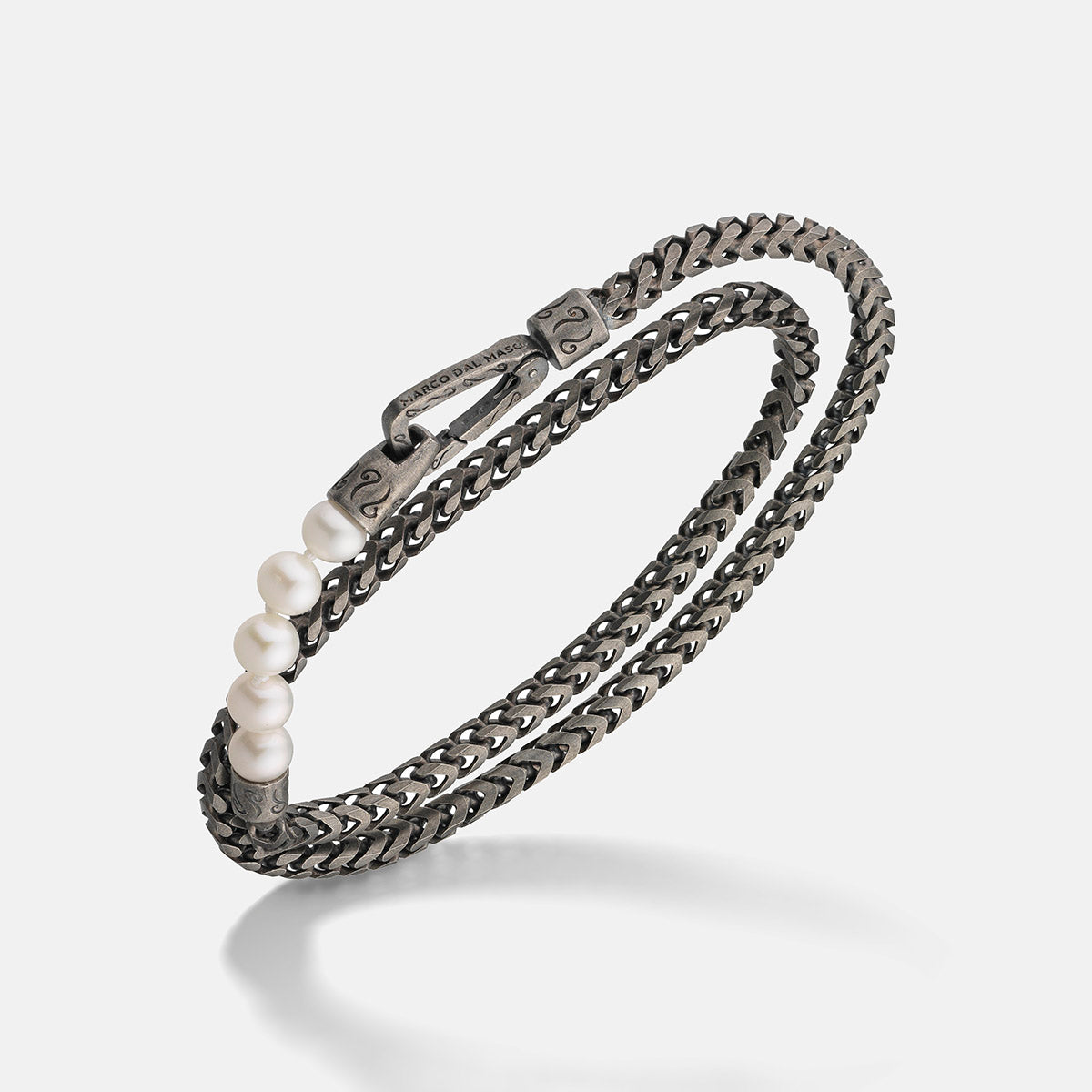 Ulysses Double Wrap Beaded Chain Bracelet