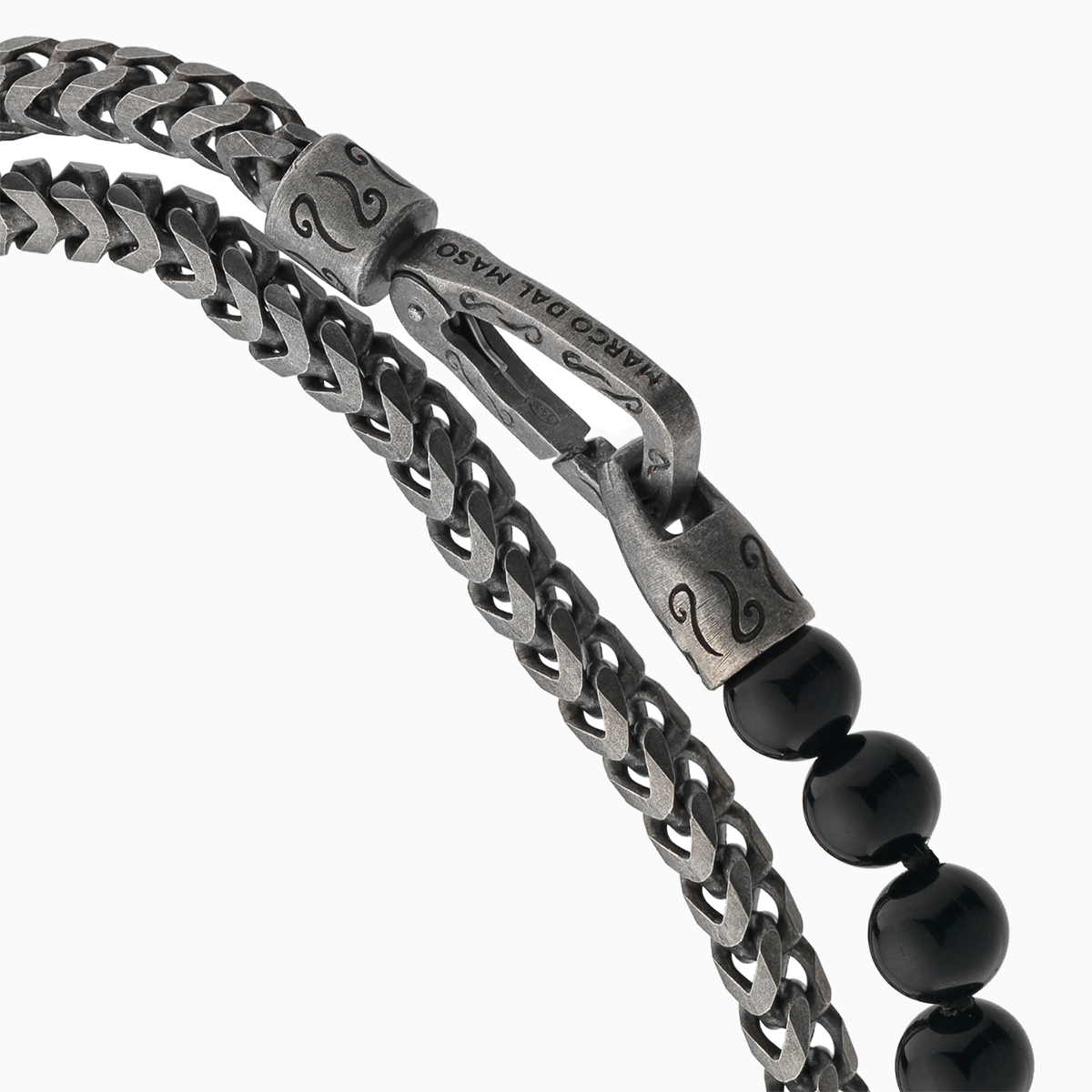 Ulysses Double Wrap Beaded Chain Bracelet