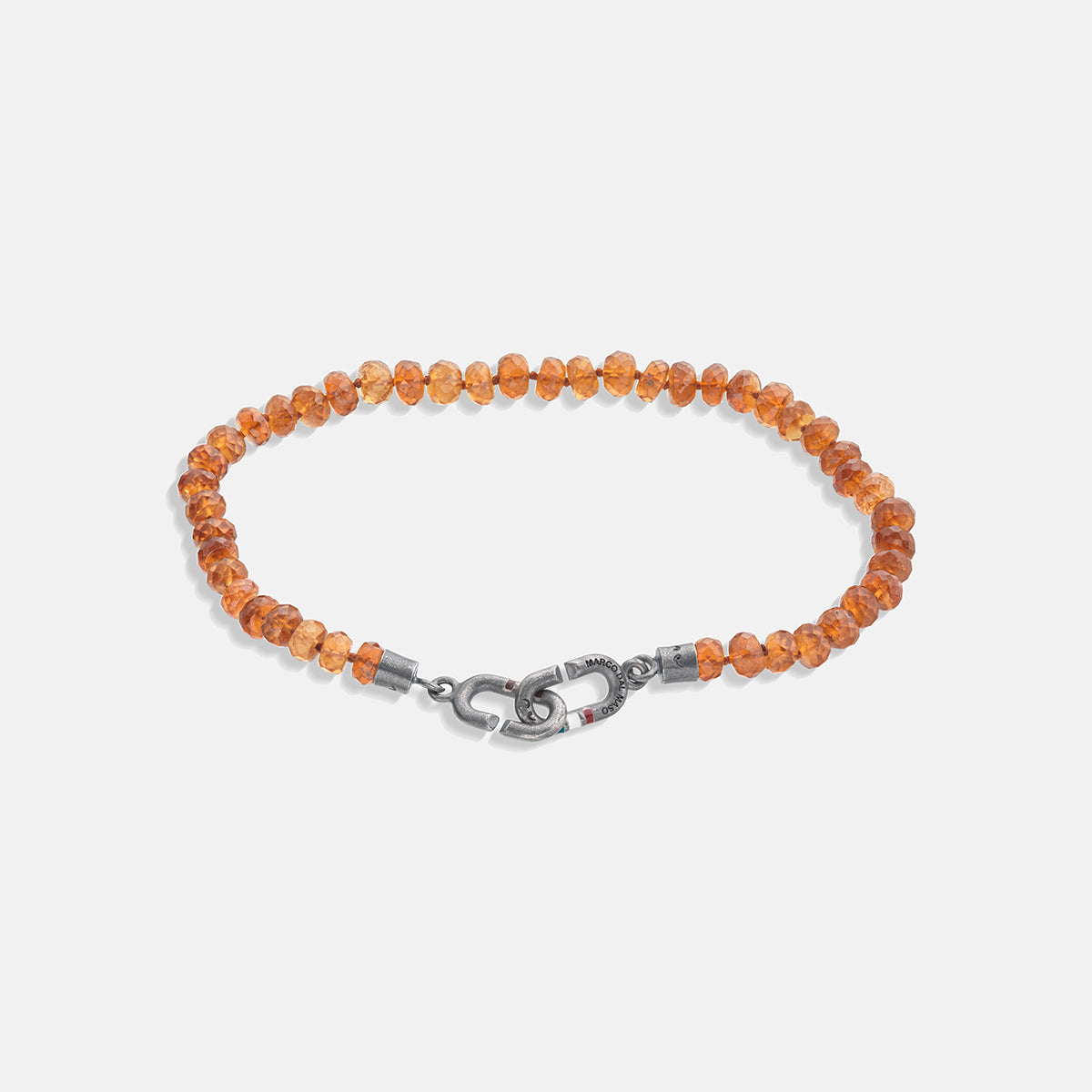 THE LINK Bracciale Eternity con Perline di Citrino Mini