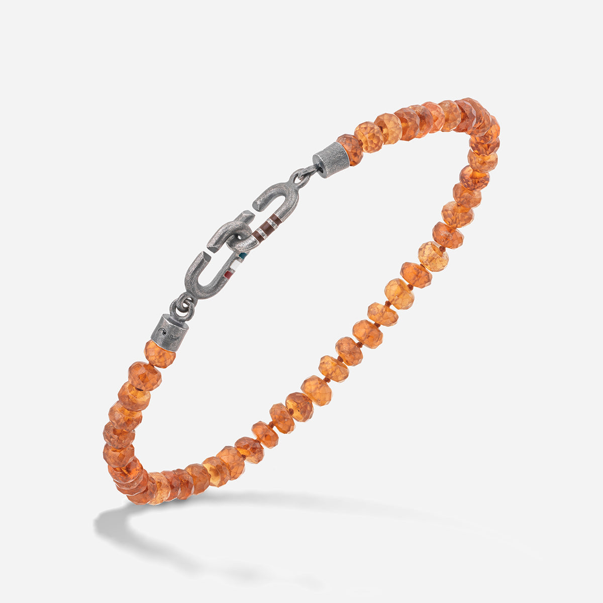 THE LINK Bracciale Eternity con Perline di Citrino Mini