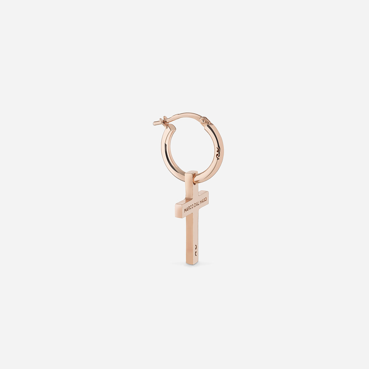 THE CROSS Pendant Earring, Polished Rose Gold Vermeil-Standard View 1