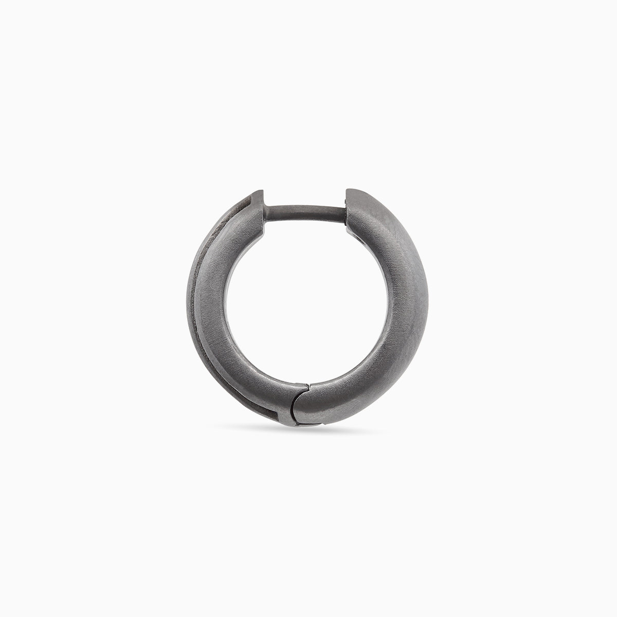 ACIES Black Matte Silver Earring With Blue Sapphires And Blue Enamel