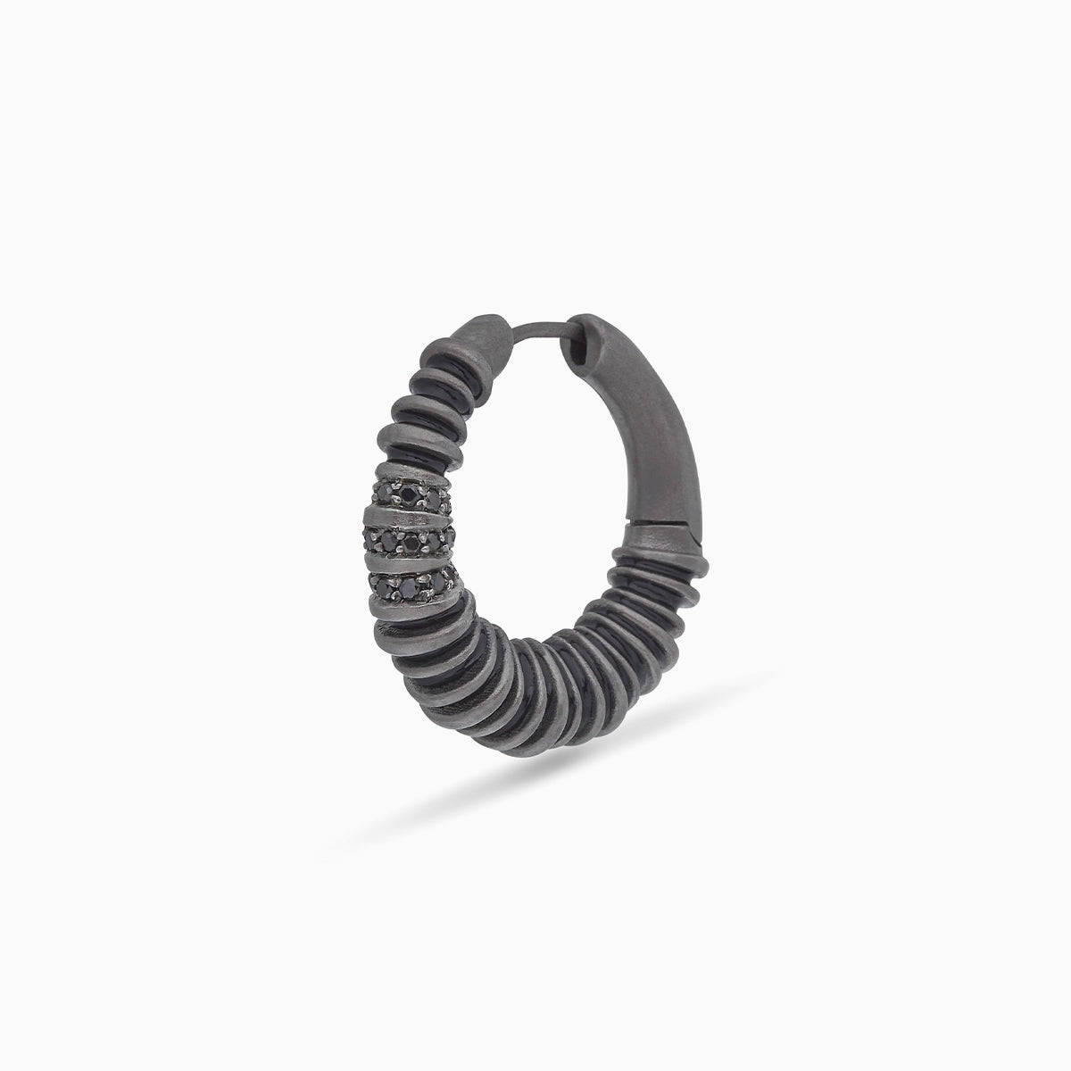 ACIES HOOP GEMSTONE EARRING
