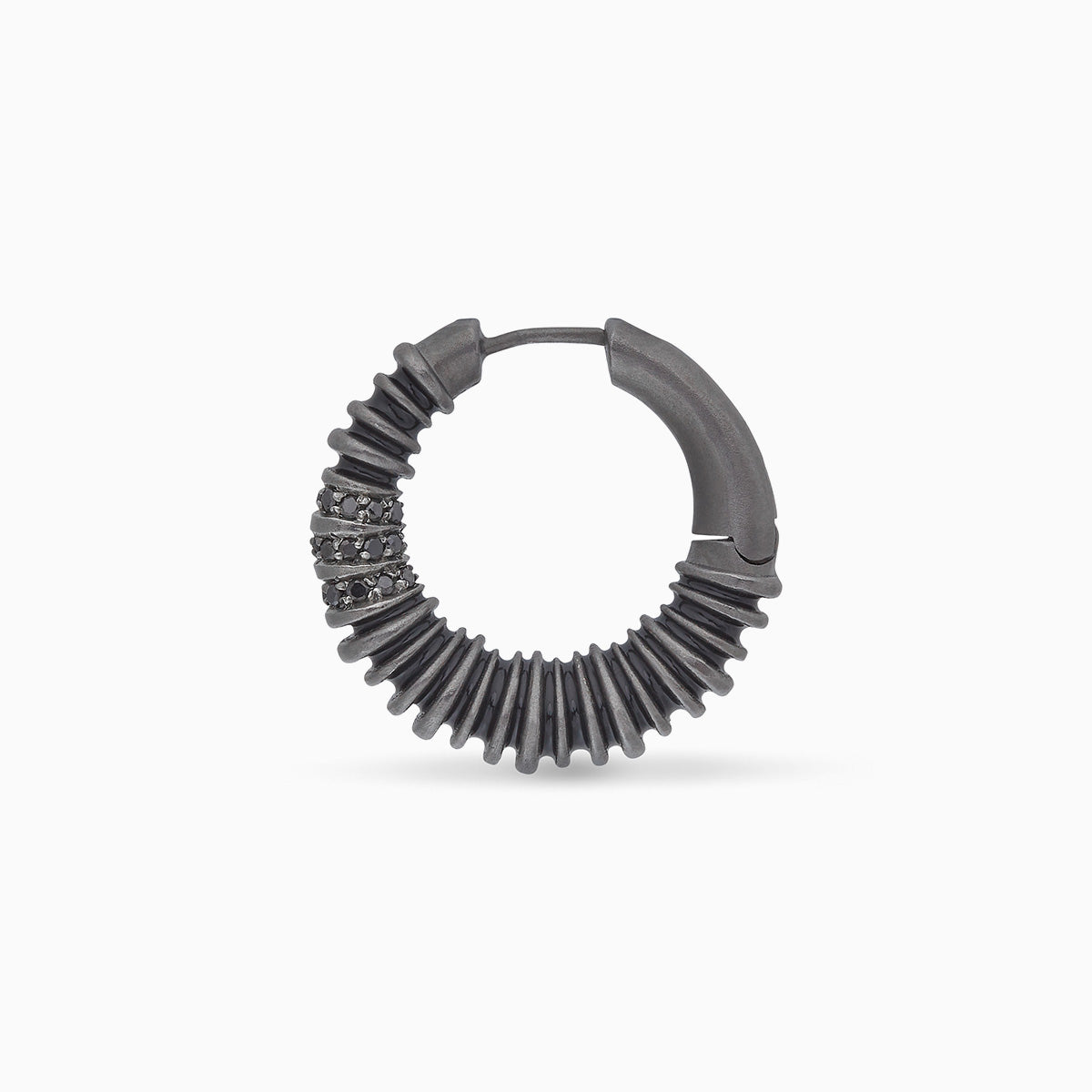 ACIES HOOP GEMSTONE EARRING