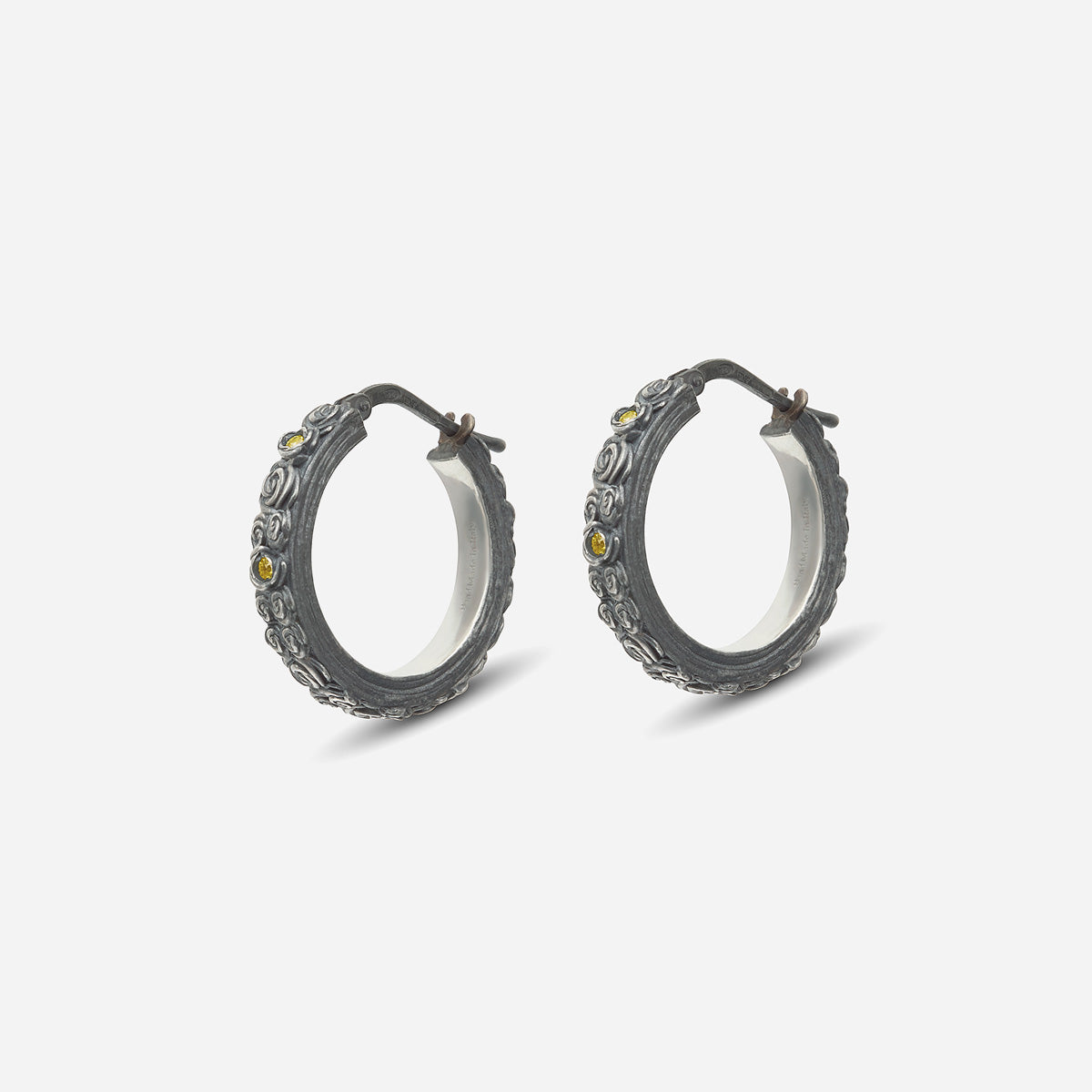 DIAMONDS'N'ROSES Floral Hoop Earring