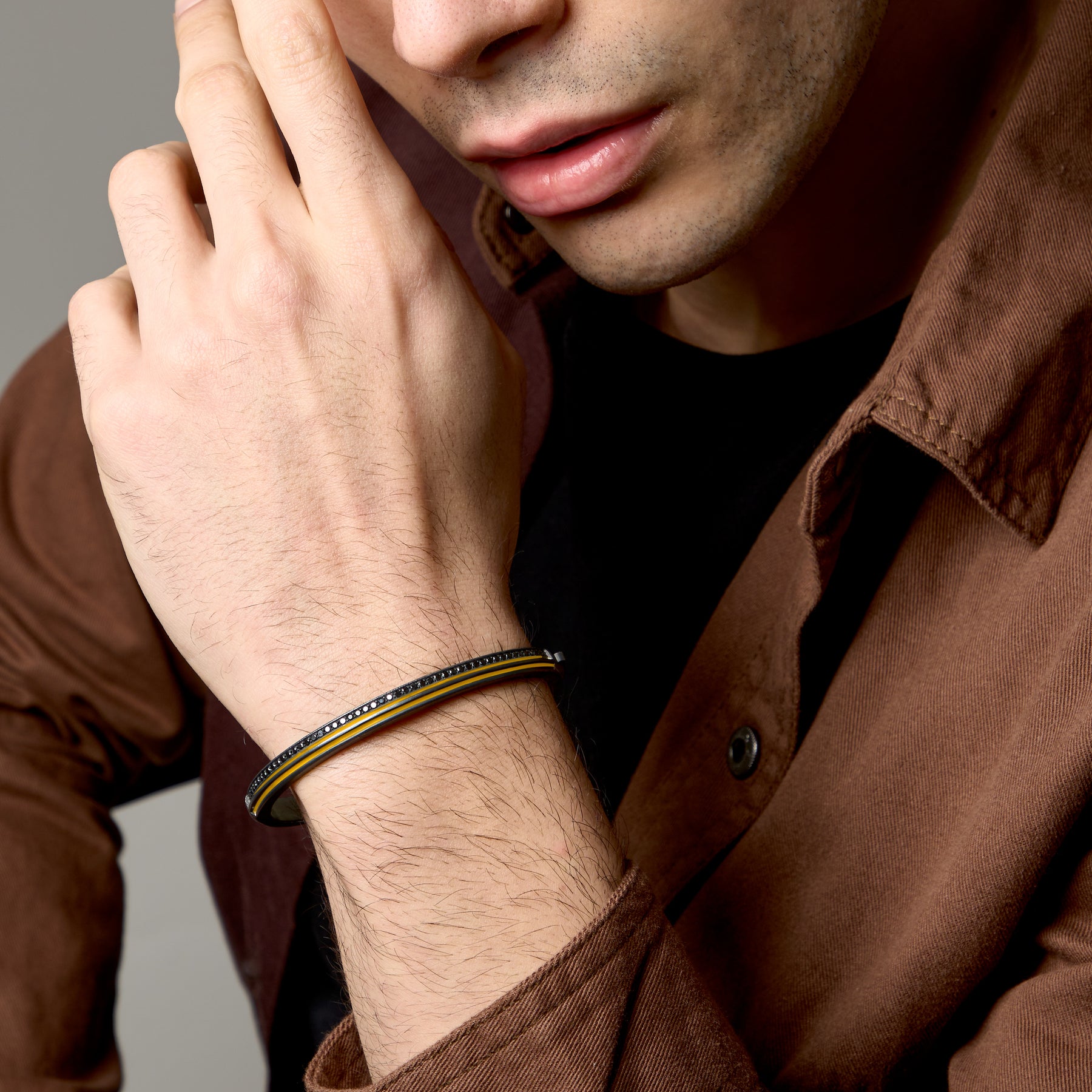 ACIES SLIM GEMSTONE CUFF