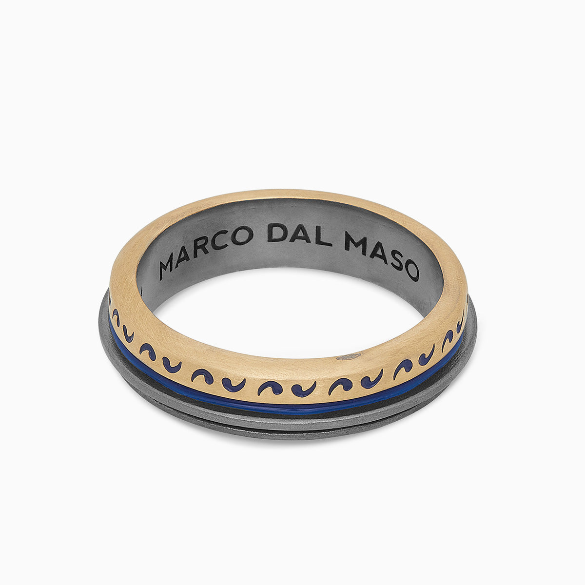 ACIES SLIM MIXED METAL RING