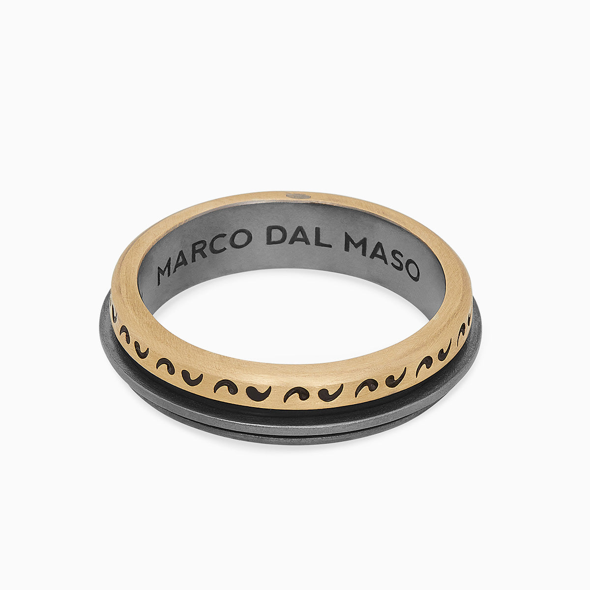 ACIES SLIM MIXED METAL RING