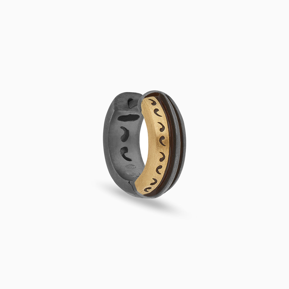 ACIES MIXED METAL HUGGIE