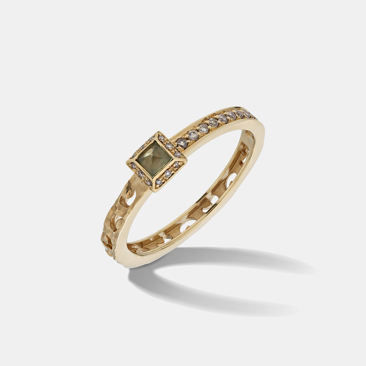 Orion Square Gemstone Ring