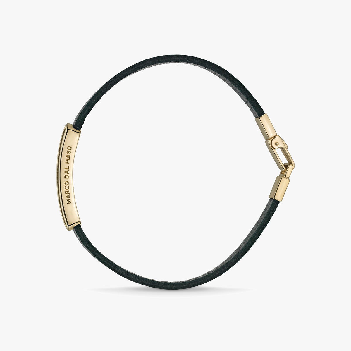 FRAME Enamel ID Leather Bracelet