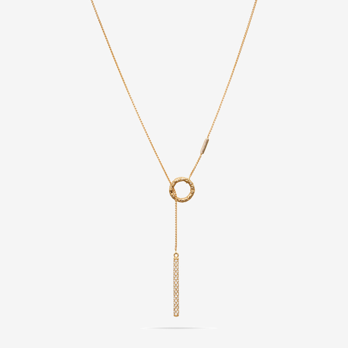 Warrior Dangle Hoop Necklace