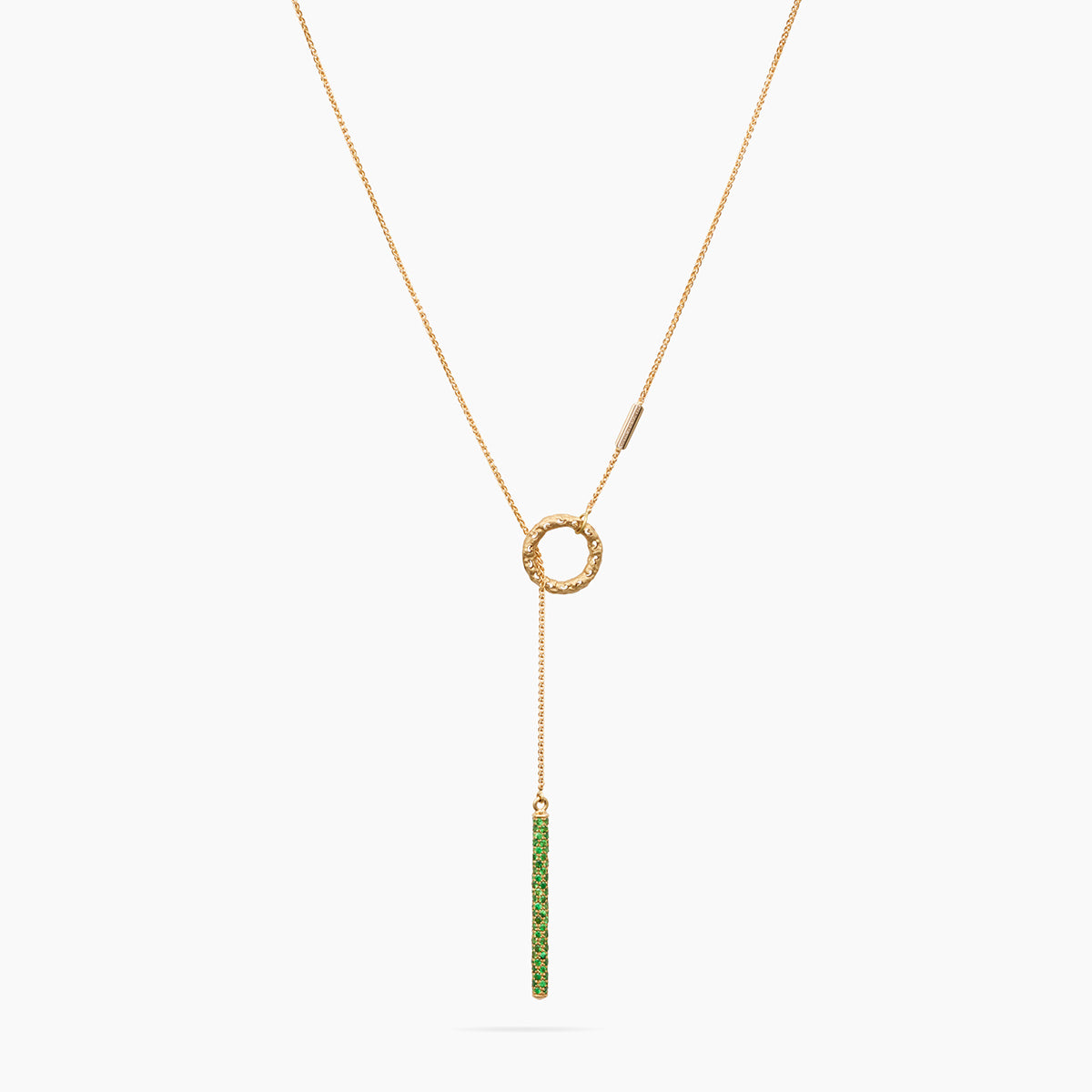 Warrior Dangle Hoop Necklace