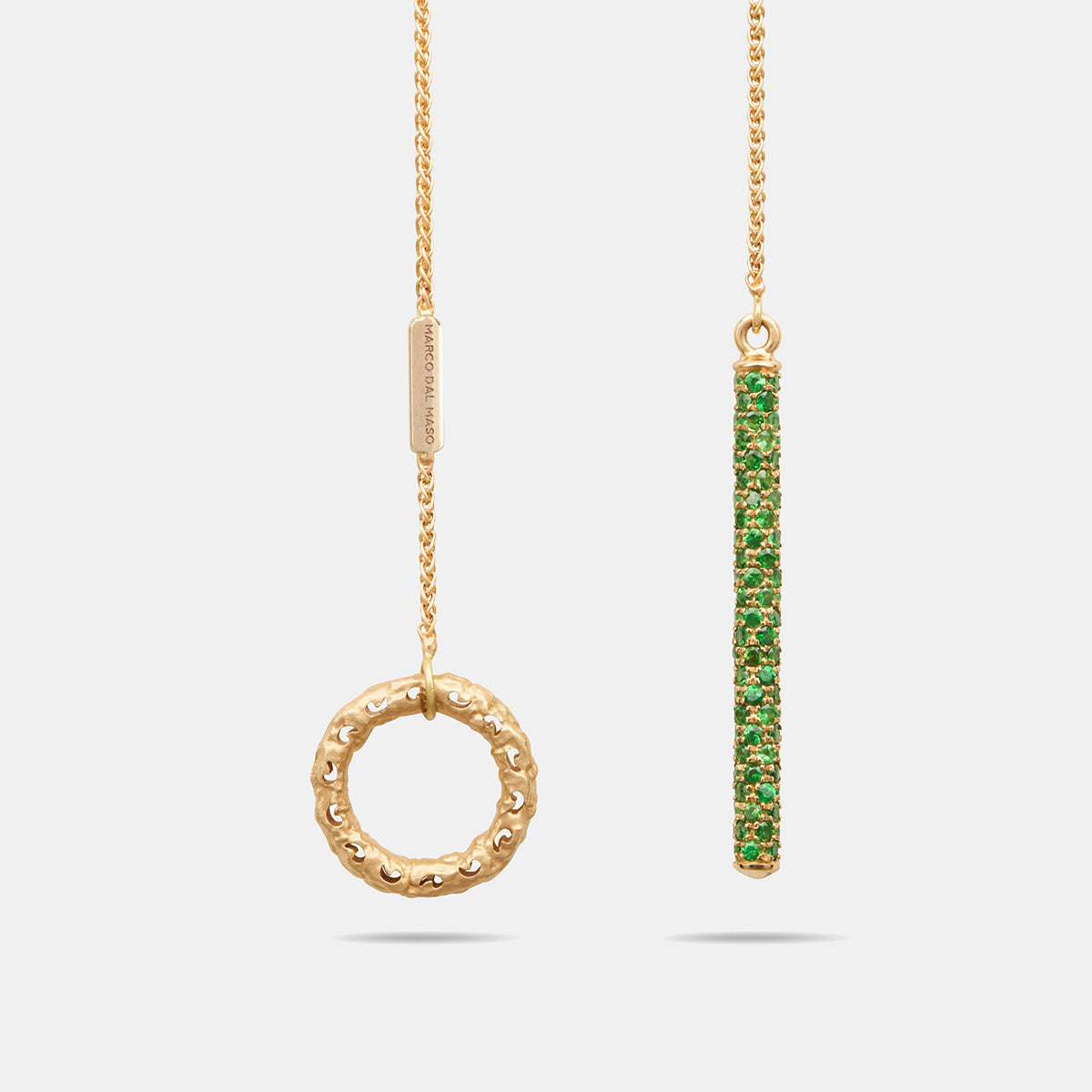 Warrior Dangle Hoop Necklace