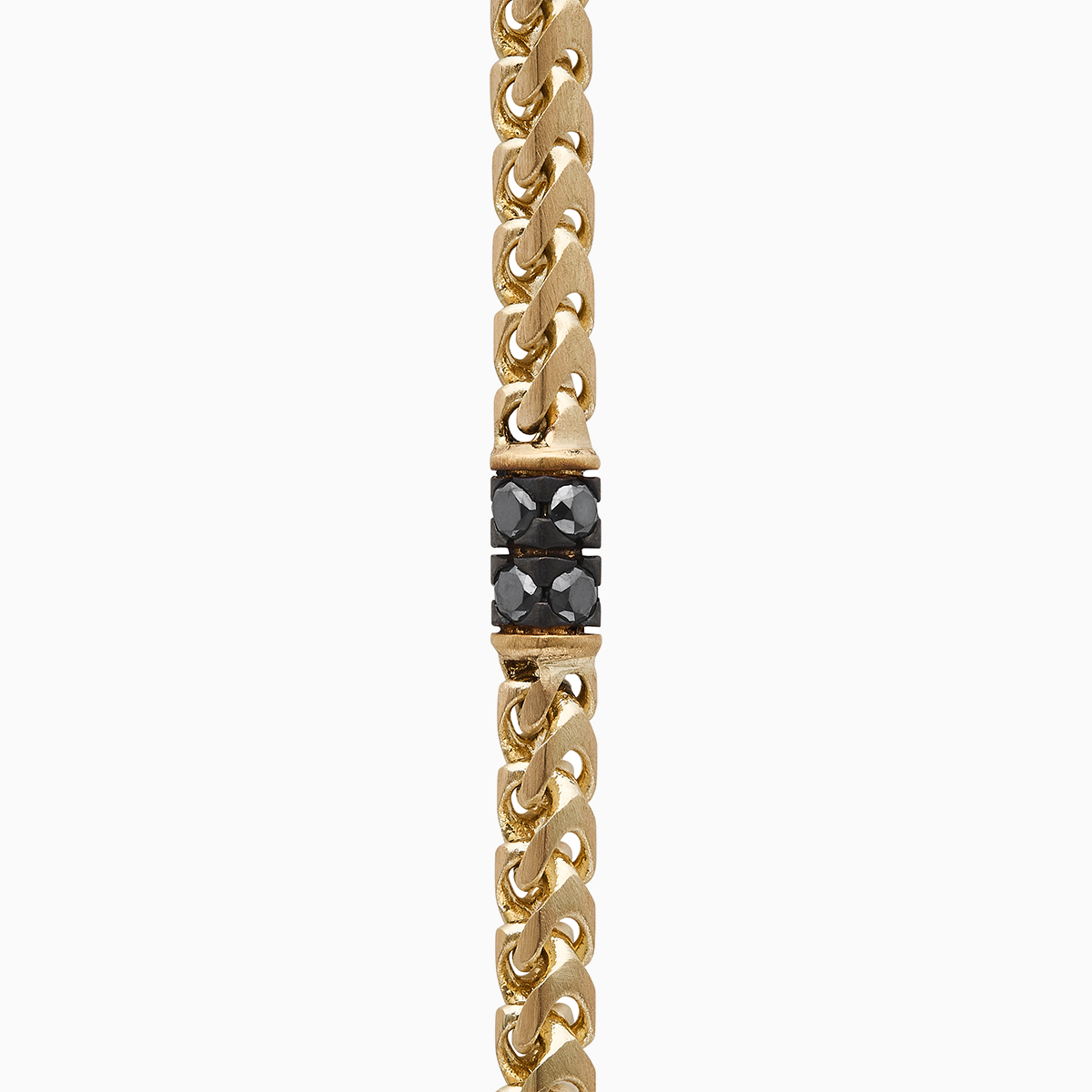 ULYSSES Mesh Chain with Black Diamonds