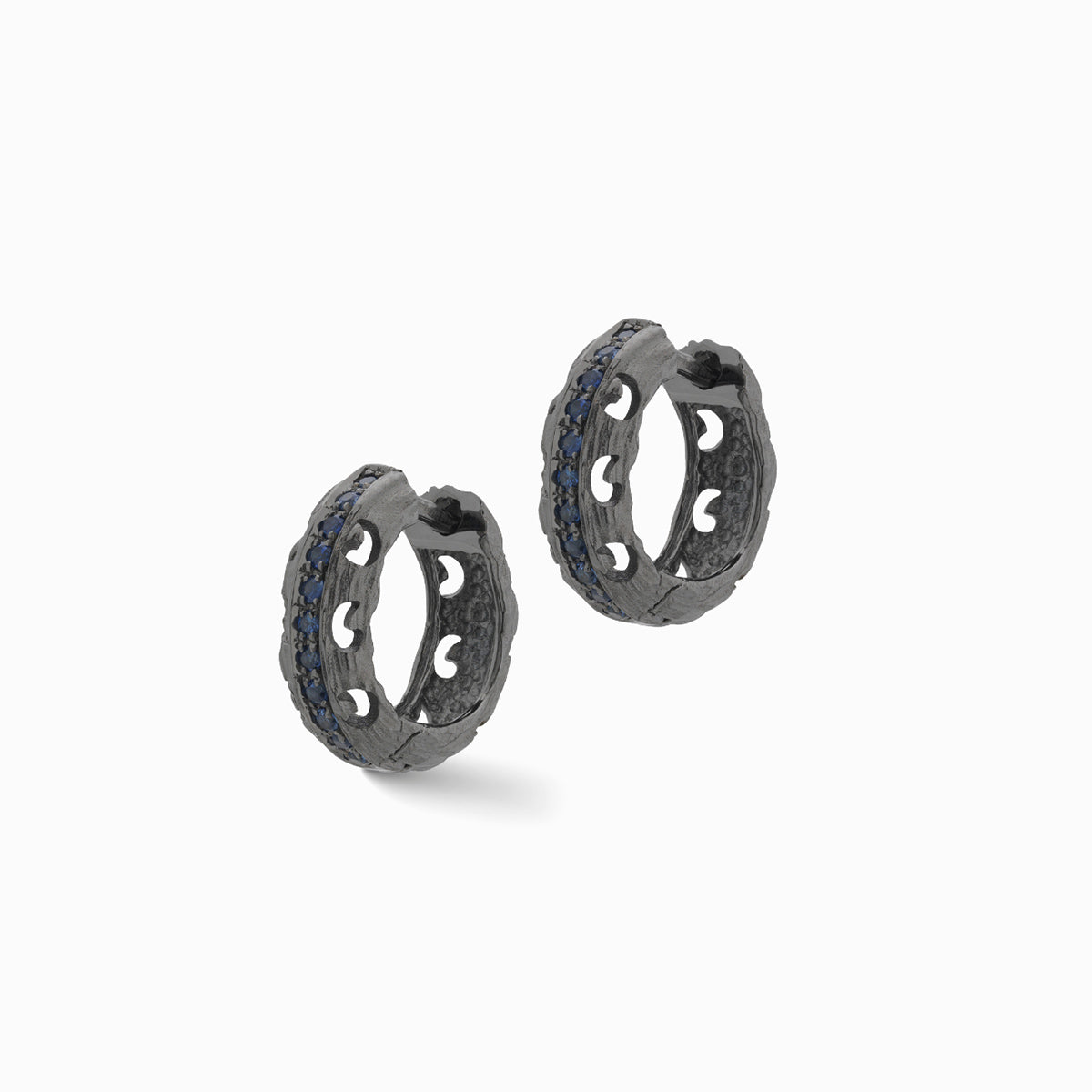 WARRIOR Textured Hoop Earrings