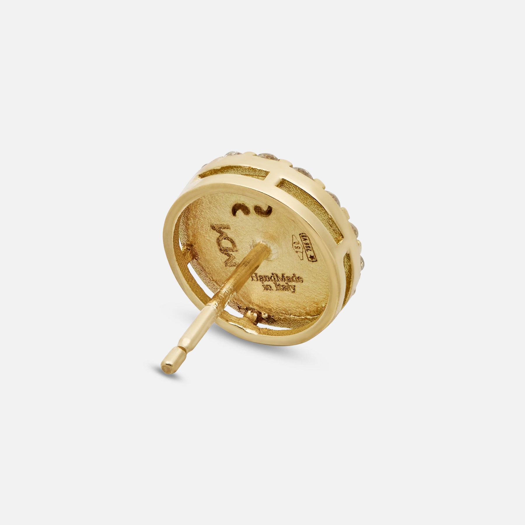 Frammenti Halo Stud Earrings in side view
