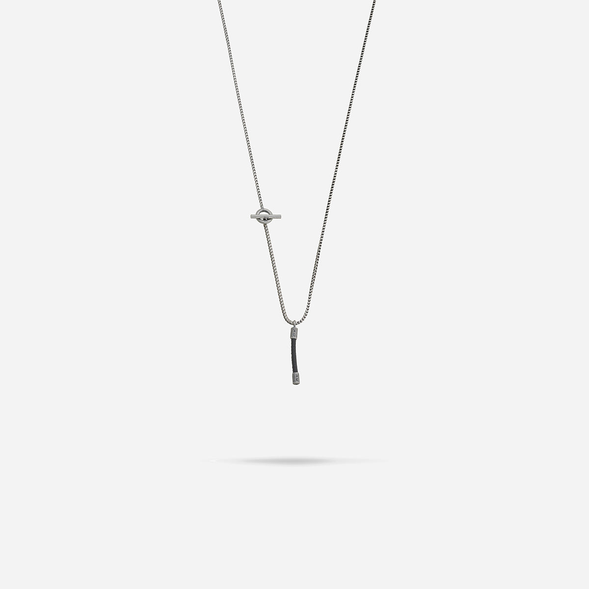 LASH Drop Chain, Black Leather-Standard View1