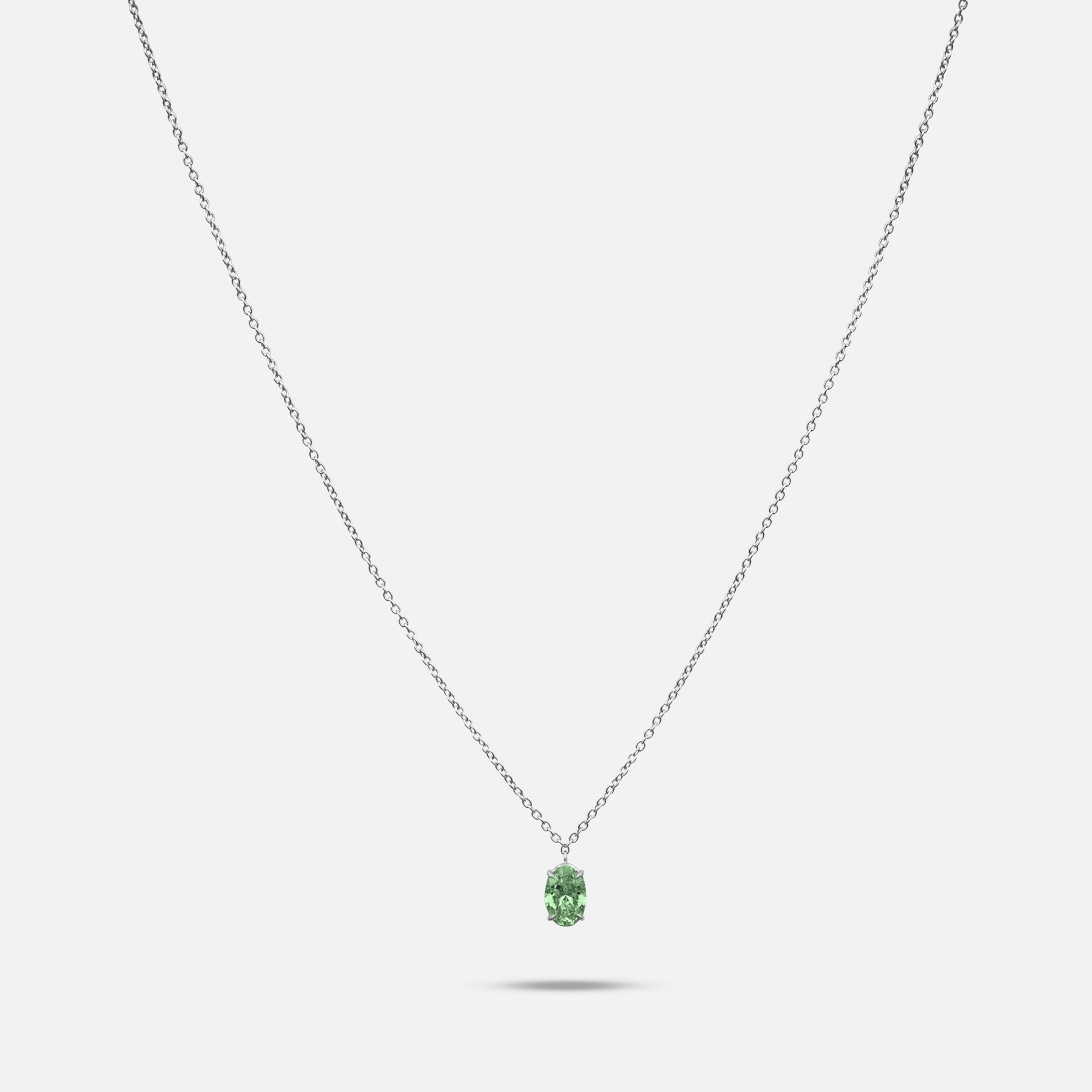Eclipse Vesper Pendant in green diamond