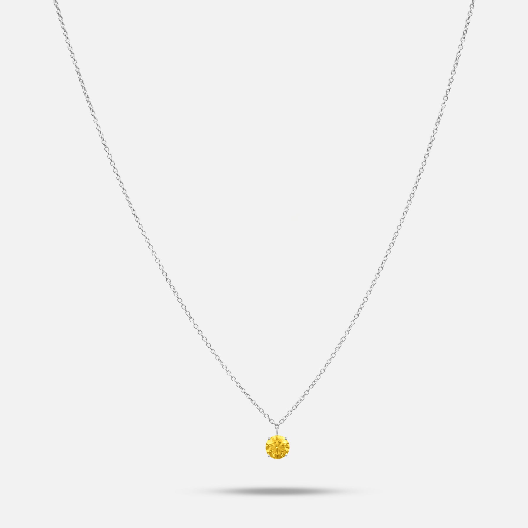 Eclipse Luna Pendant in yellow diamond