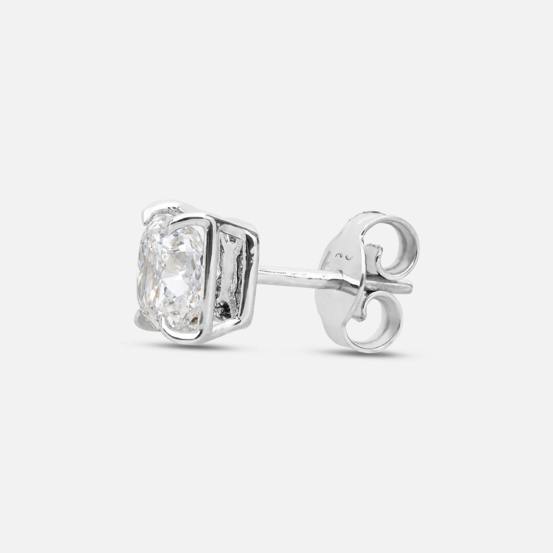 Close-up of white diamond details on Eclipse Celeste Earrings