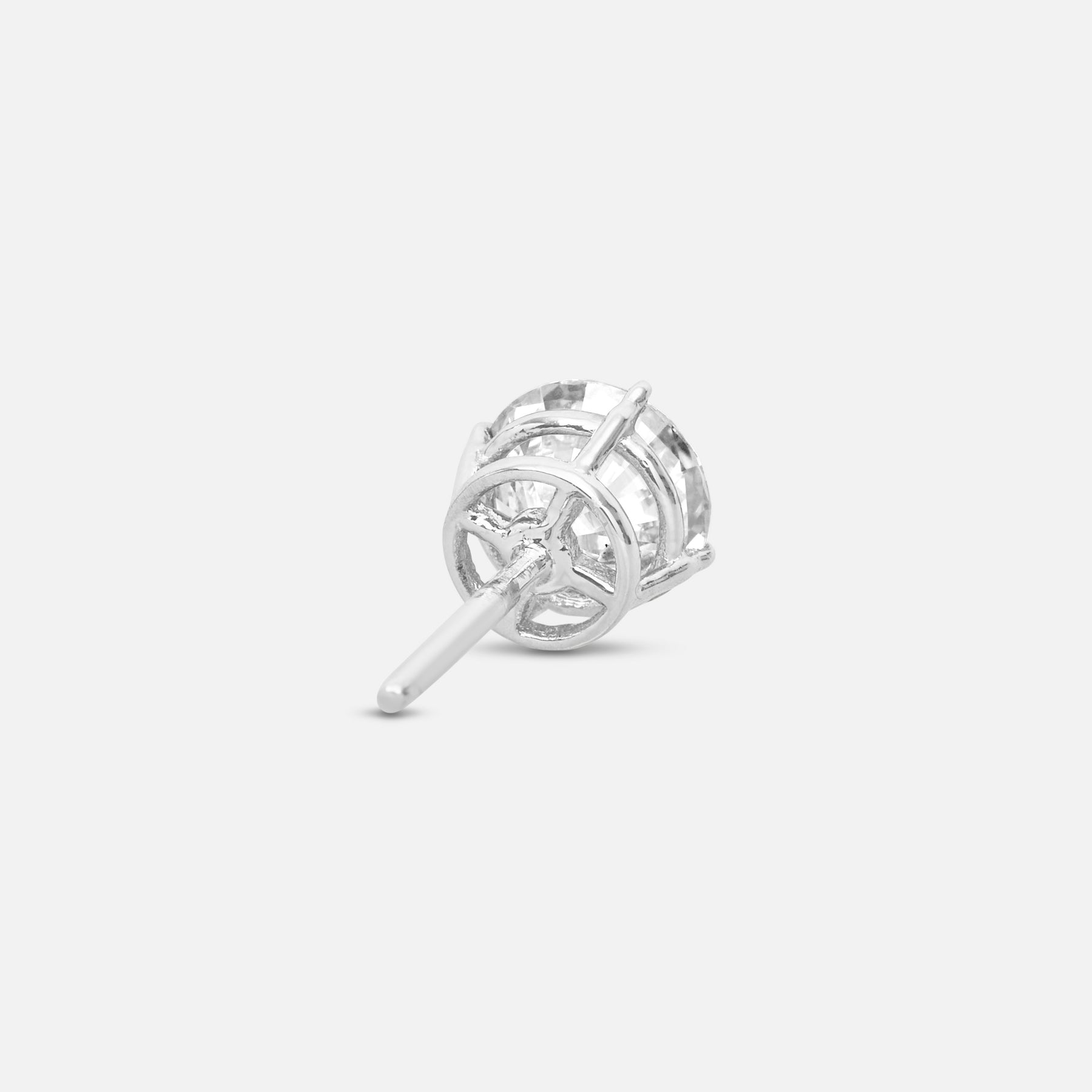 Close-up of white diamond details on Eclipse Luna Earrings