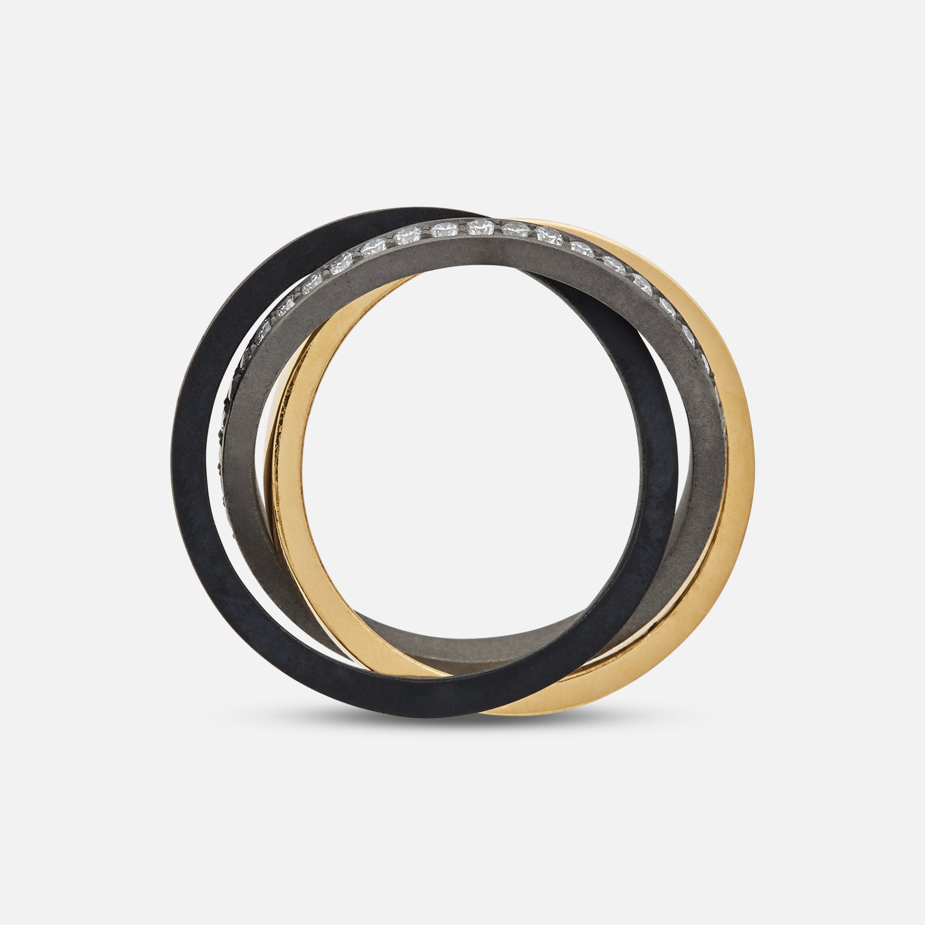 Eclipse Enquinox Ring in yellow gold