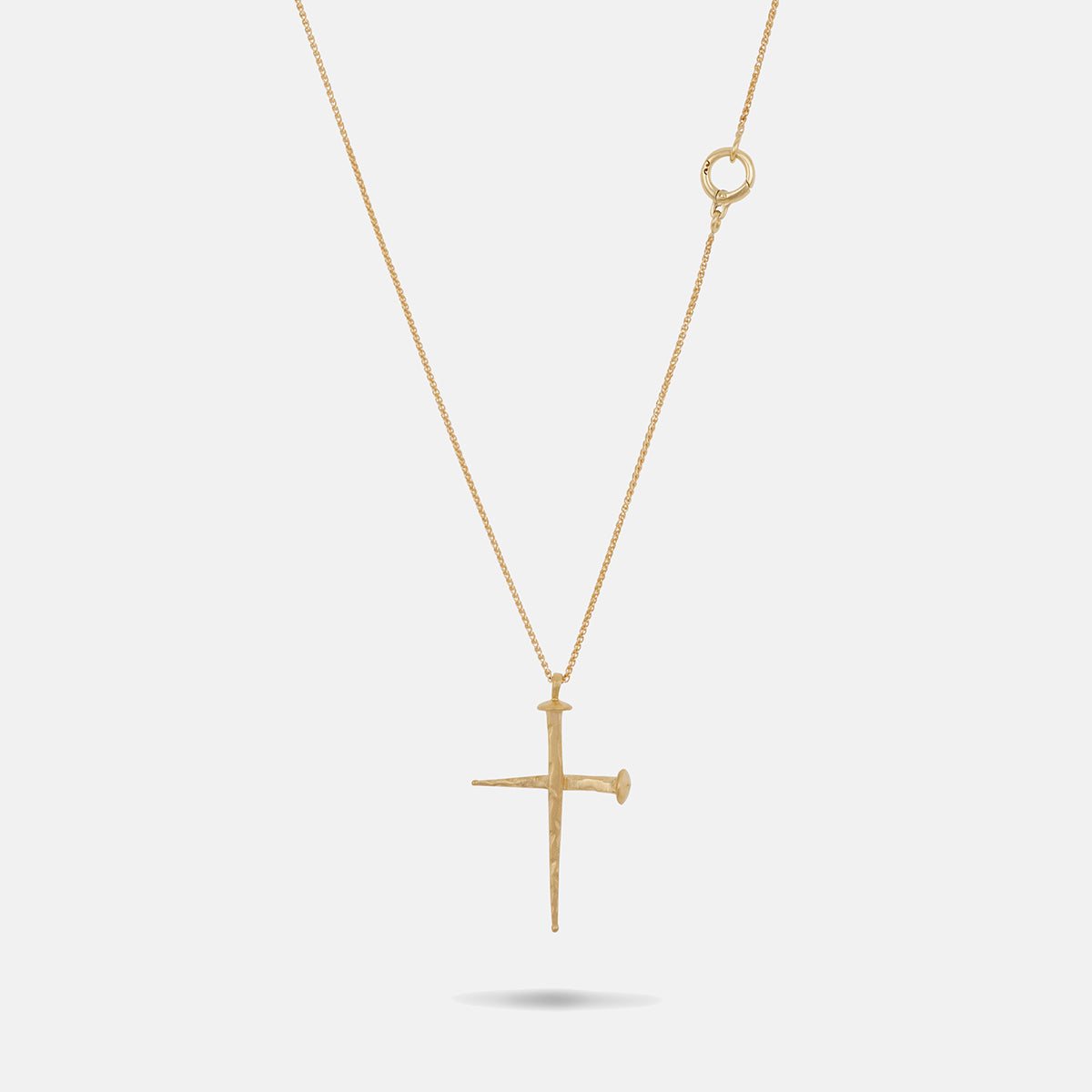 FORGED TRANSCENDENCE Gold Pendant, 18K Yellow Gold - Back View