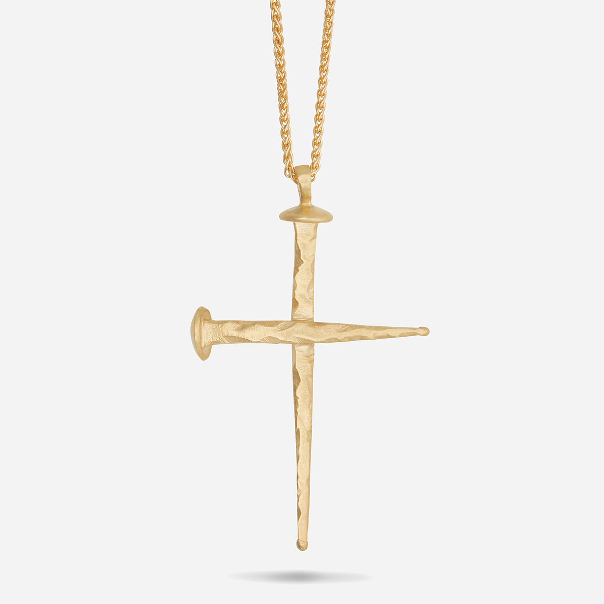 FORGED TRANSCENDENCE Gold Pendant, 18K Yellow Gold - Close-up View
