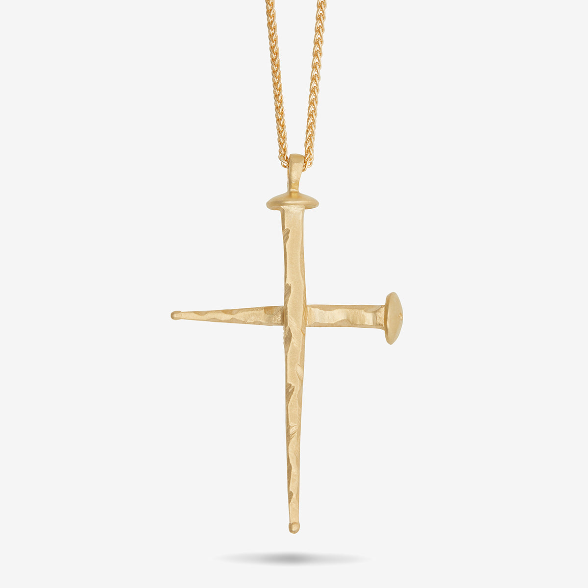 FORGED TRANSCENDENCE Gold Pendant, 18K Yellow Gold - Close-up Back View