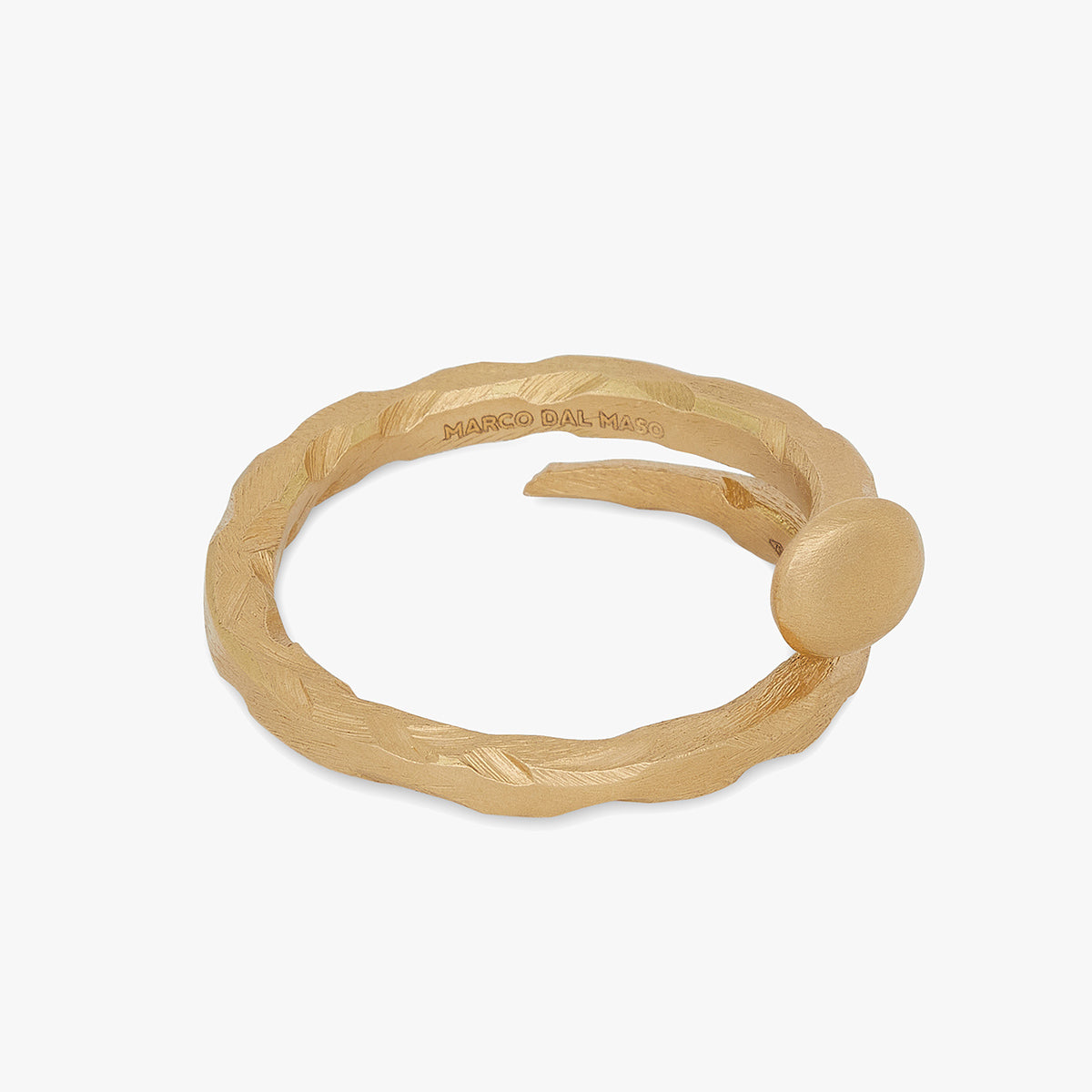 FORGED TRANSCENDENCE Gold Ring in 18K Yellow Gold - Top View