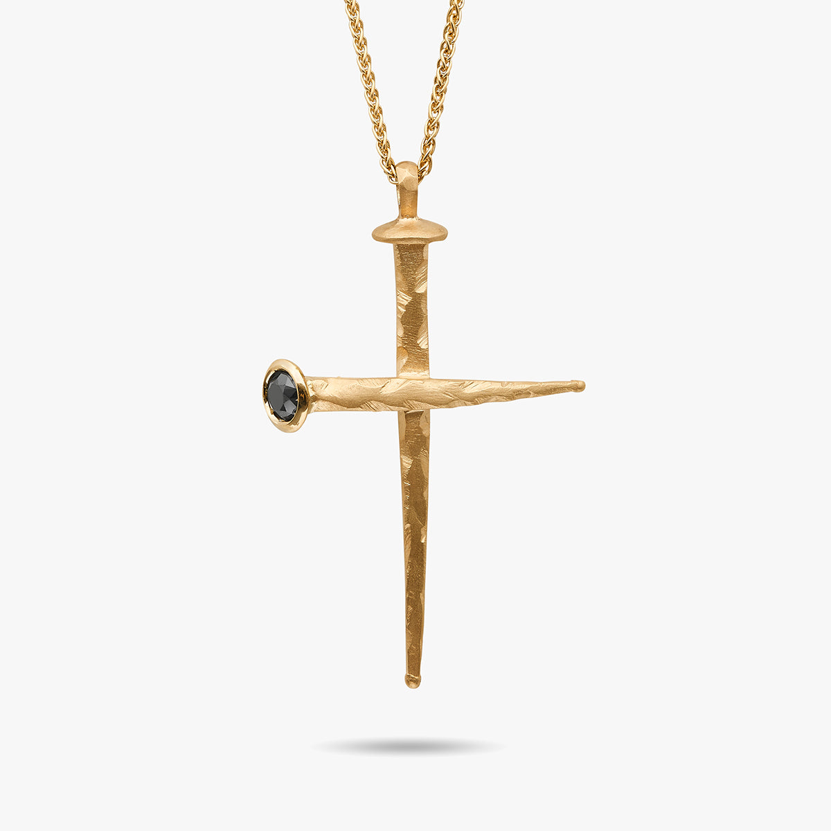 FORGED TRANSCENDENCE Black Diamond Pendant, Black Diamond - Close-up View
