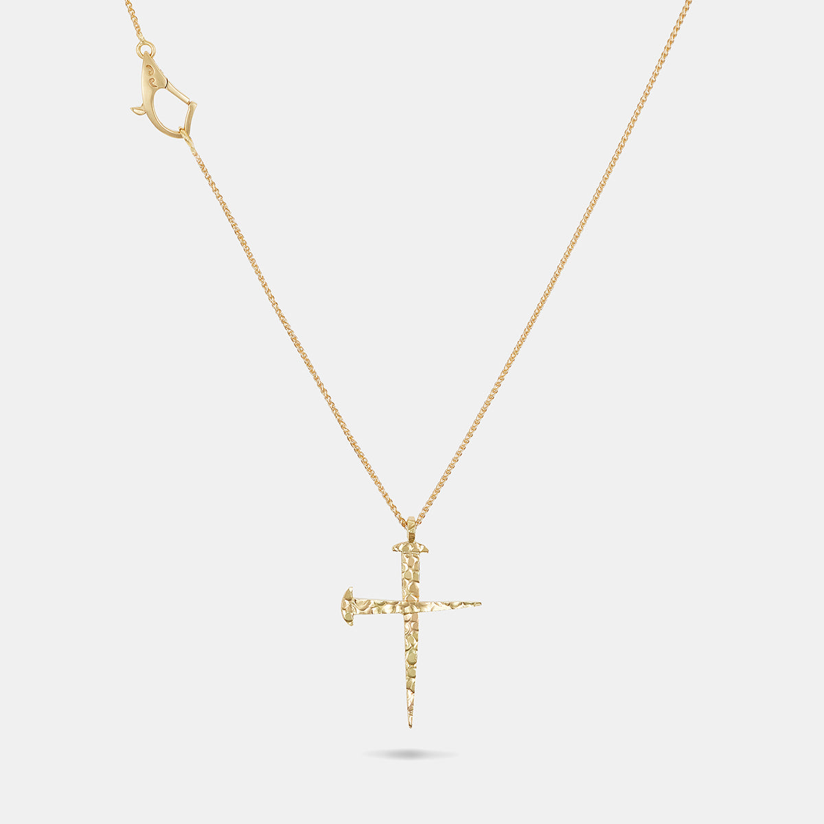 FORGED TRANSCENDENCE Hammered Gold Pendant, 18K Yellow Gold