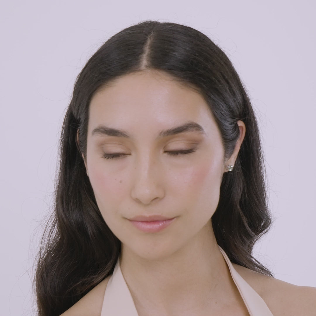 Eclipse Luna Earrings shown in motion to highlight detail and finish