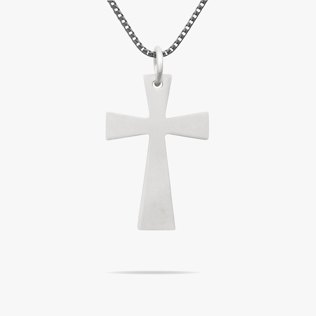 THE CROSS Byzantine Pendant, Matte Silver-Standard View 1