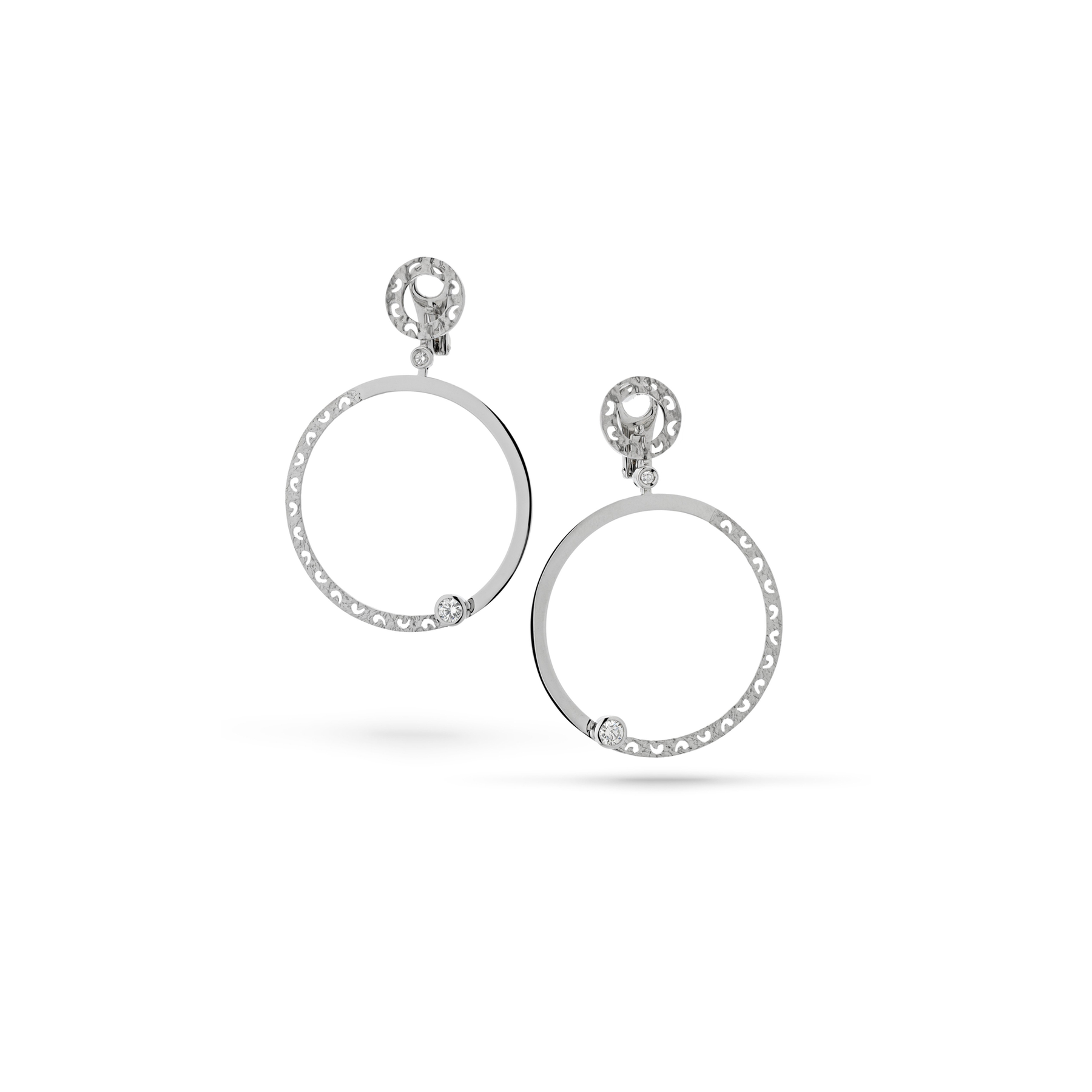 Amaia Polished and Textured Hoop Earrings
