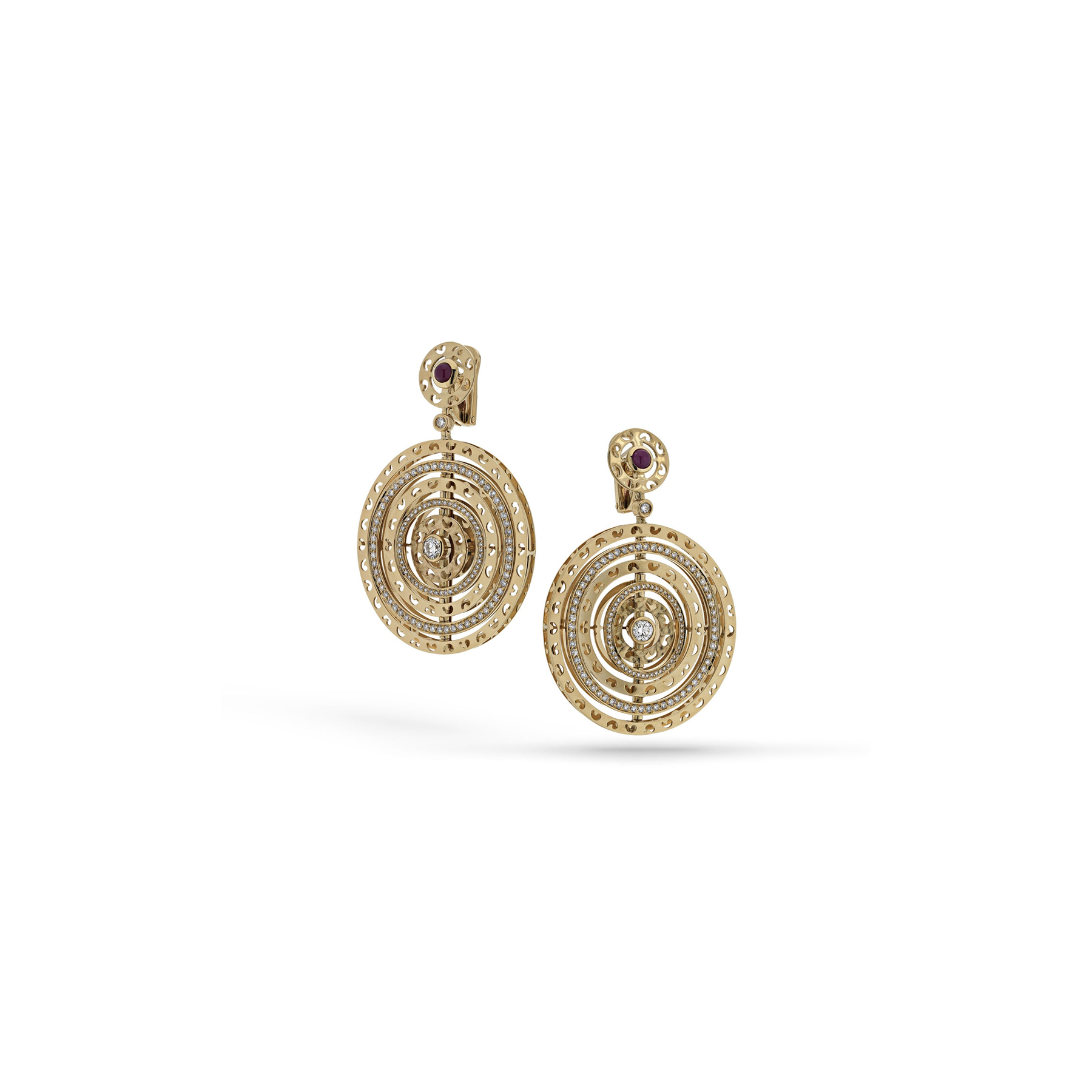 Amaia Twilight Earrings with White Diamonds