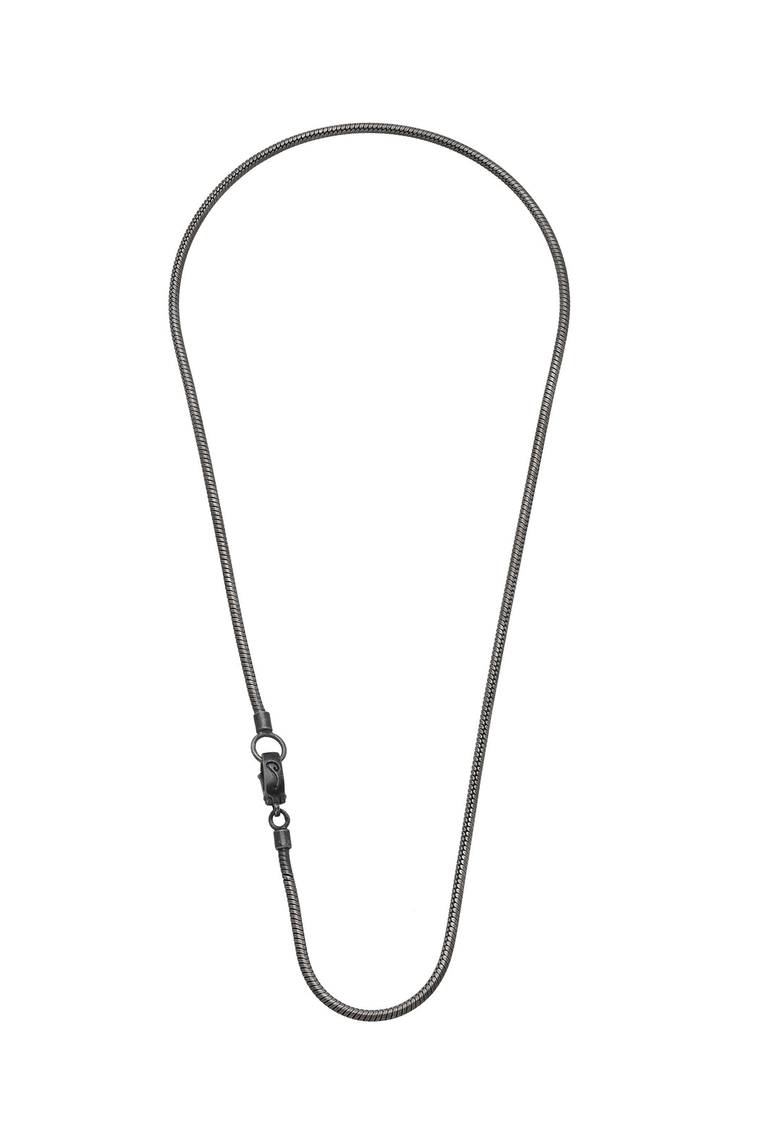 Ulysses Classy Oxidized Silver Necklace