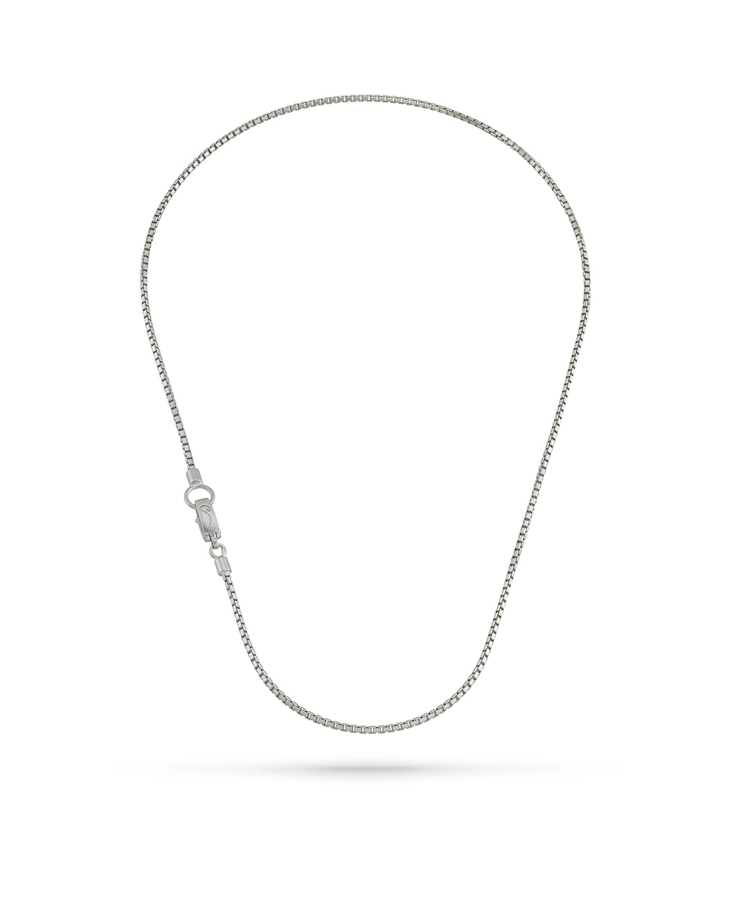 Ulysses Faceted Matte Silver Necklace