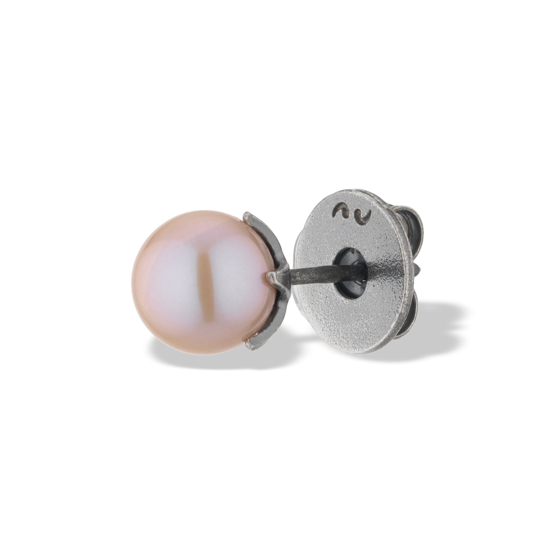 Calyx Mono Rose Pearl Earring