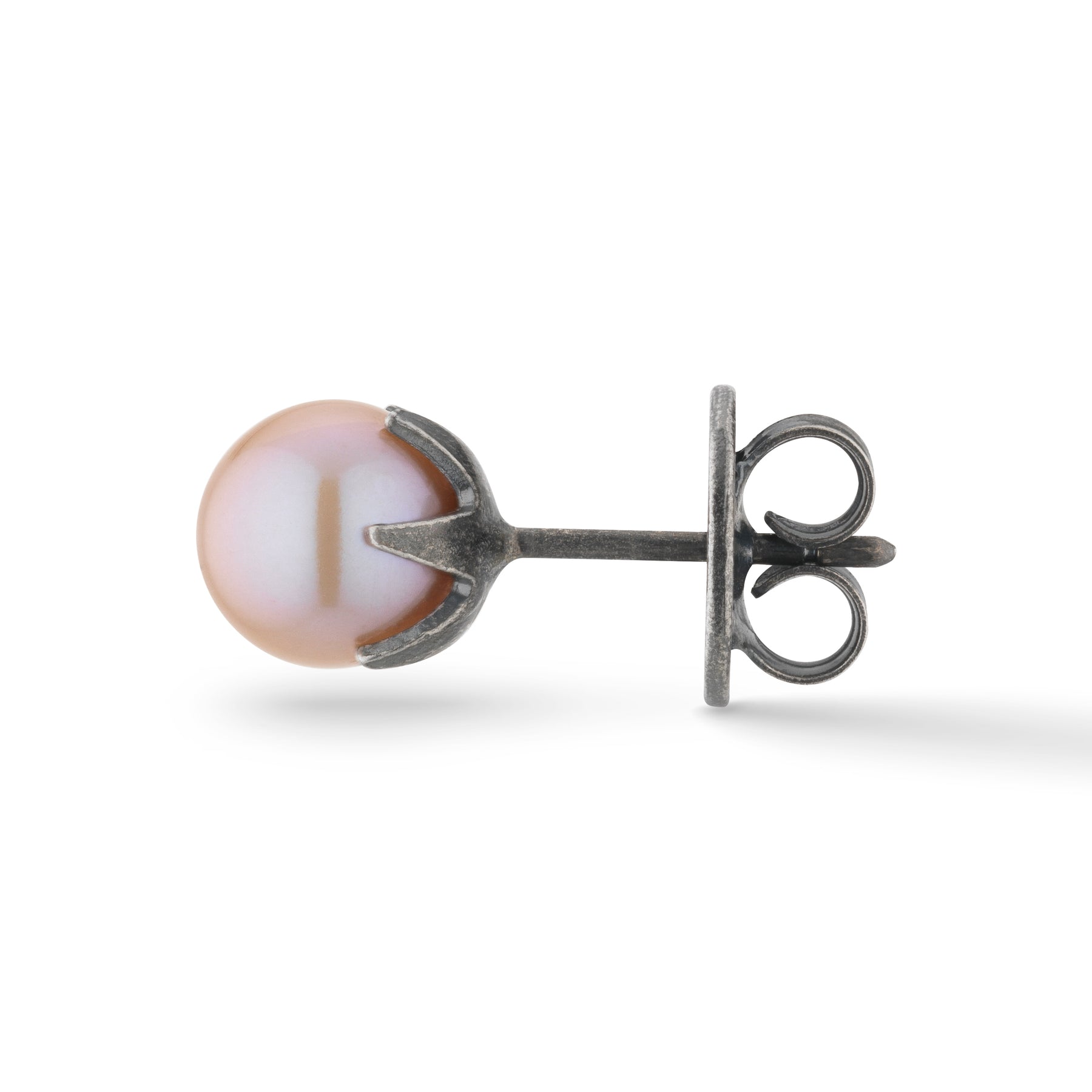 Calyx Mono Rose Pearl Earring