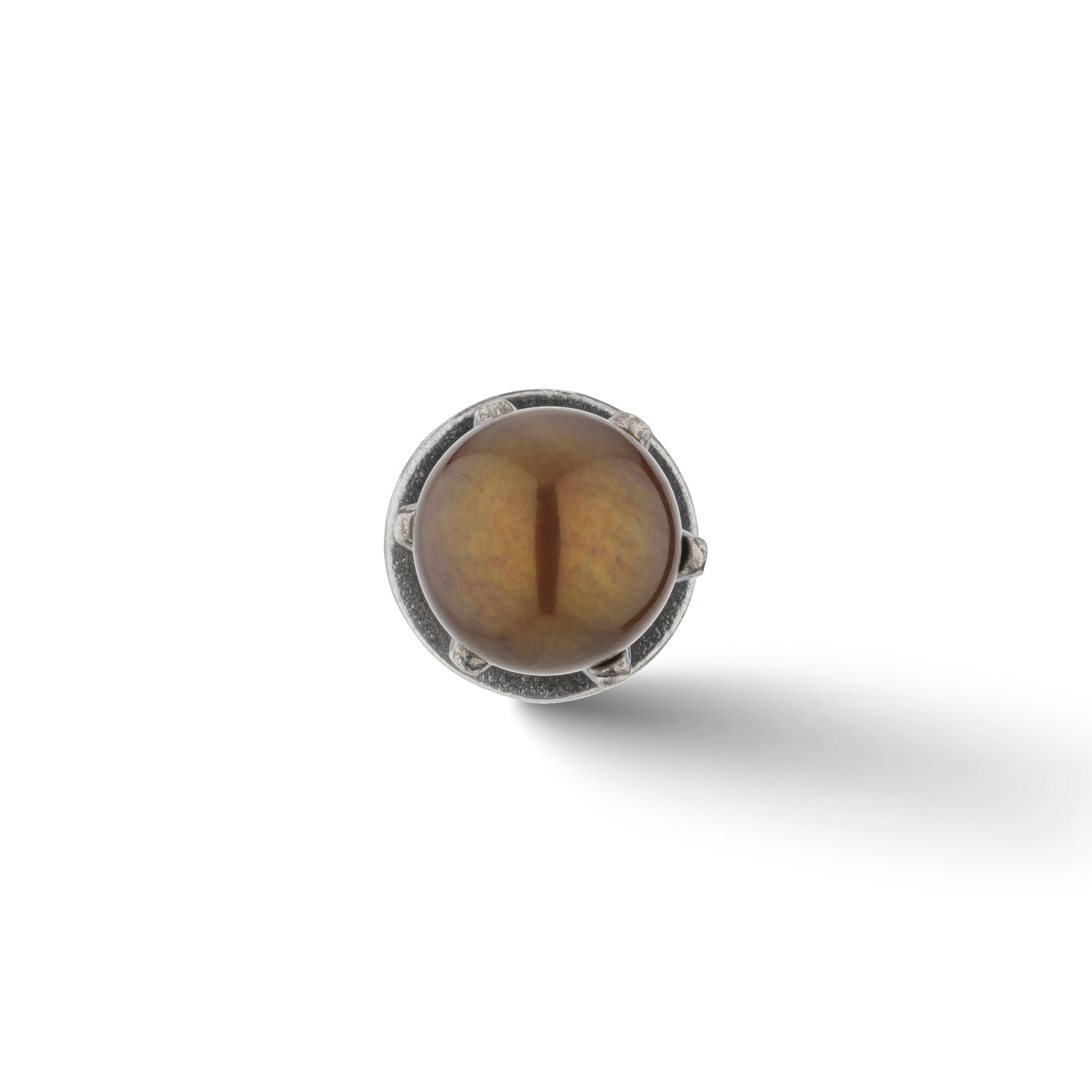 Calyx Mono Gold Pearl Earring