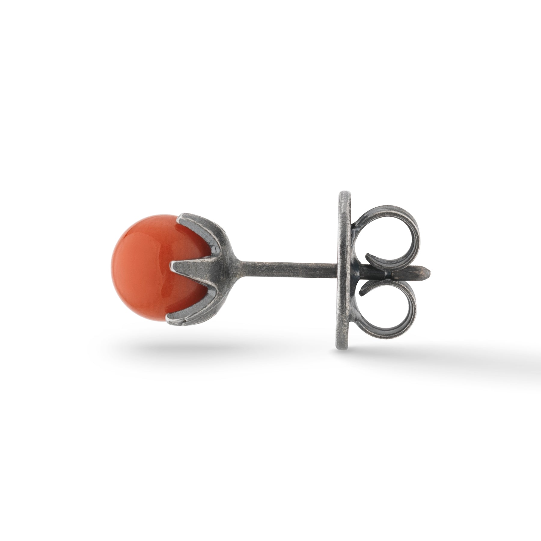 Calyx Mono Mini Coral Earring