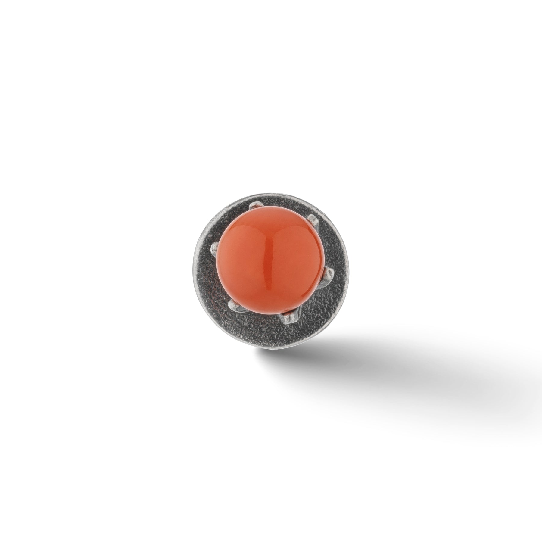 Calyx Mono Mini Coral Earring