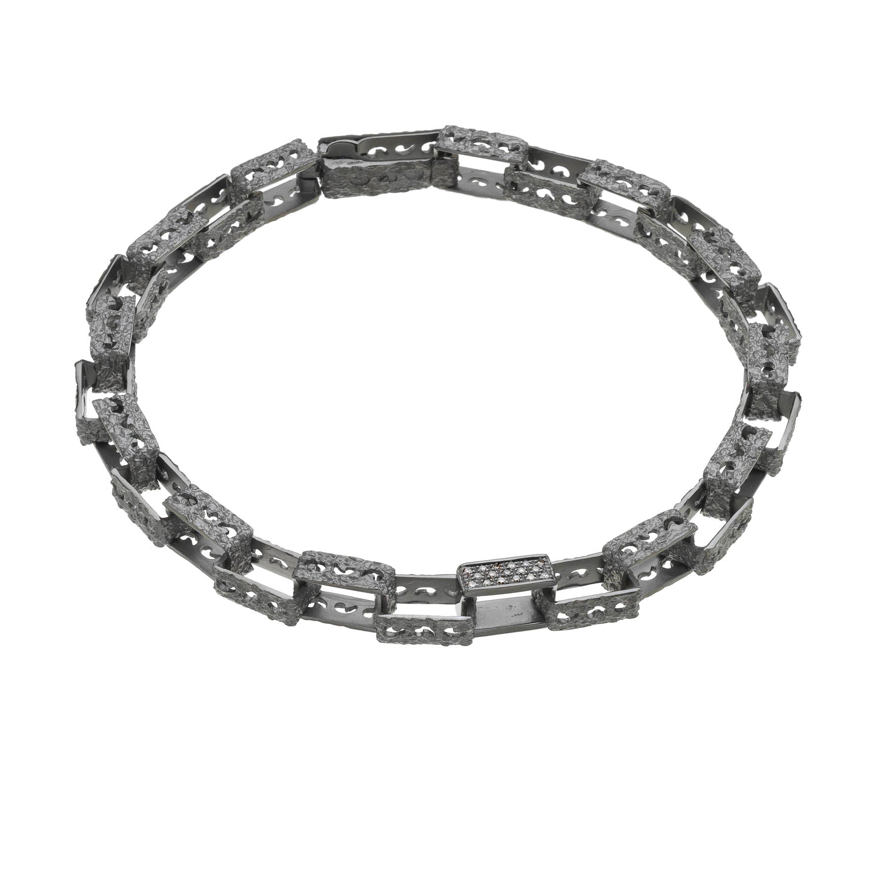 Warrior Sharp Bracelet with 18kt Black Gold