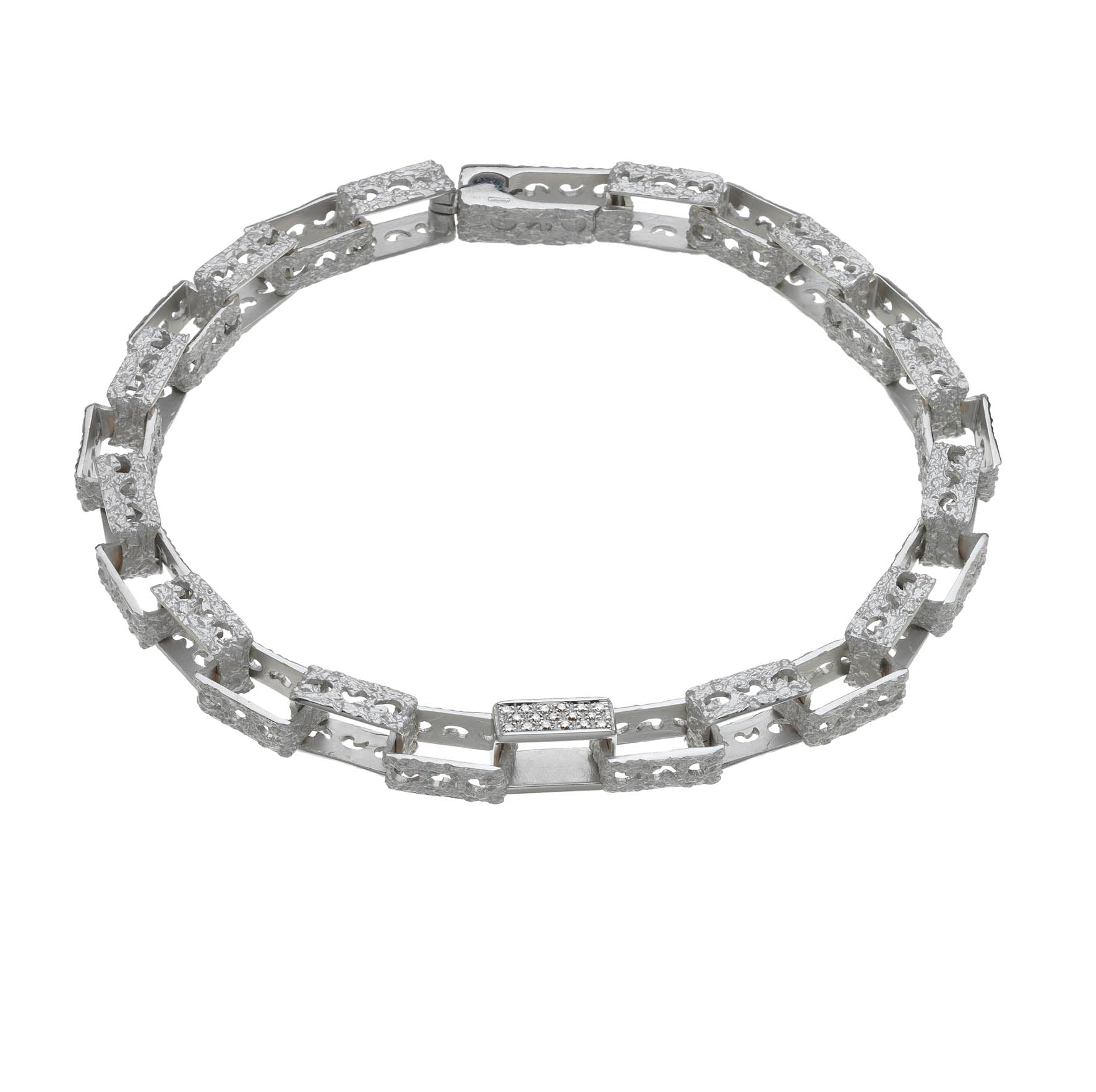 Warrior Sharp Bracelet with 18kt White Gold