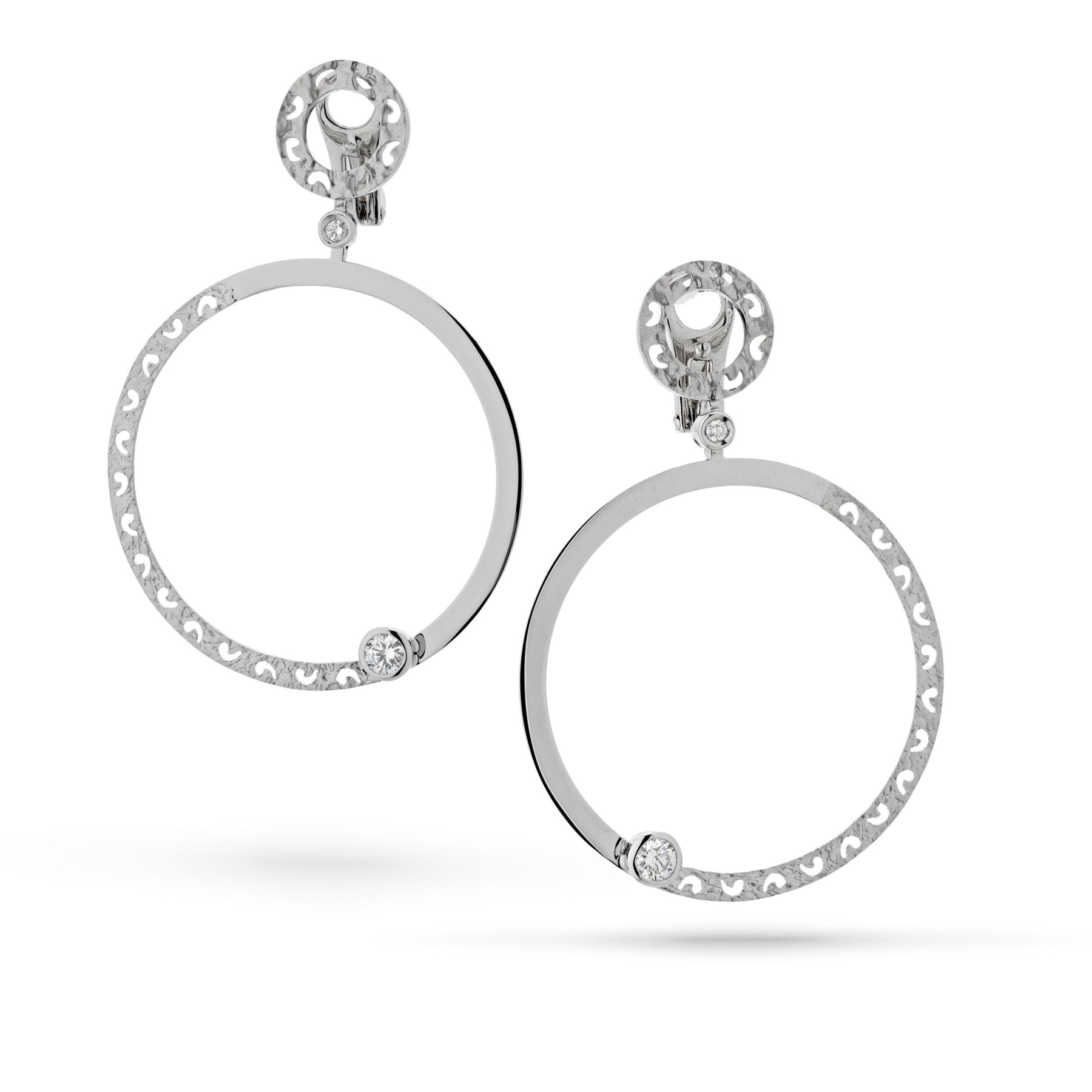 Amaia Polished and Textured Hoop Earrings