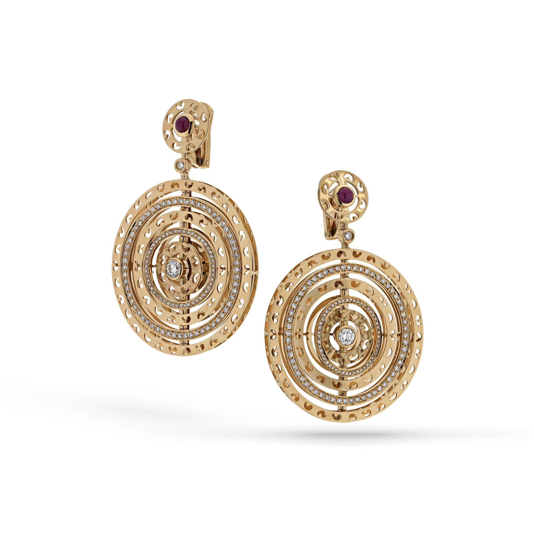 Amaia Twilight Earrings with White Diamonds